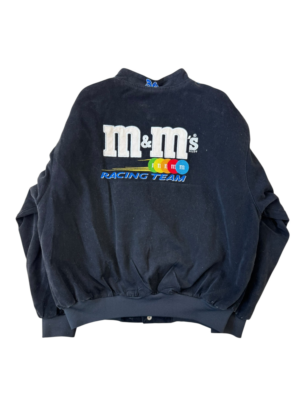 Jeff Hamilton 00s Black JH Designs #36 M&M's Racing Team Jacket Size XL