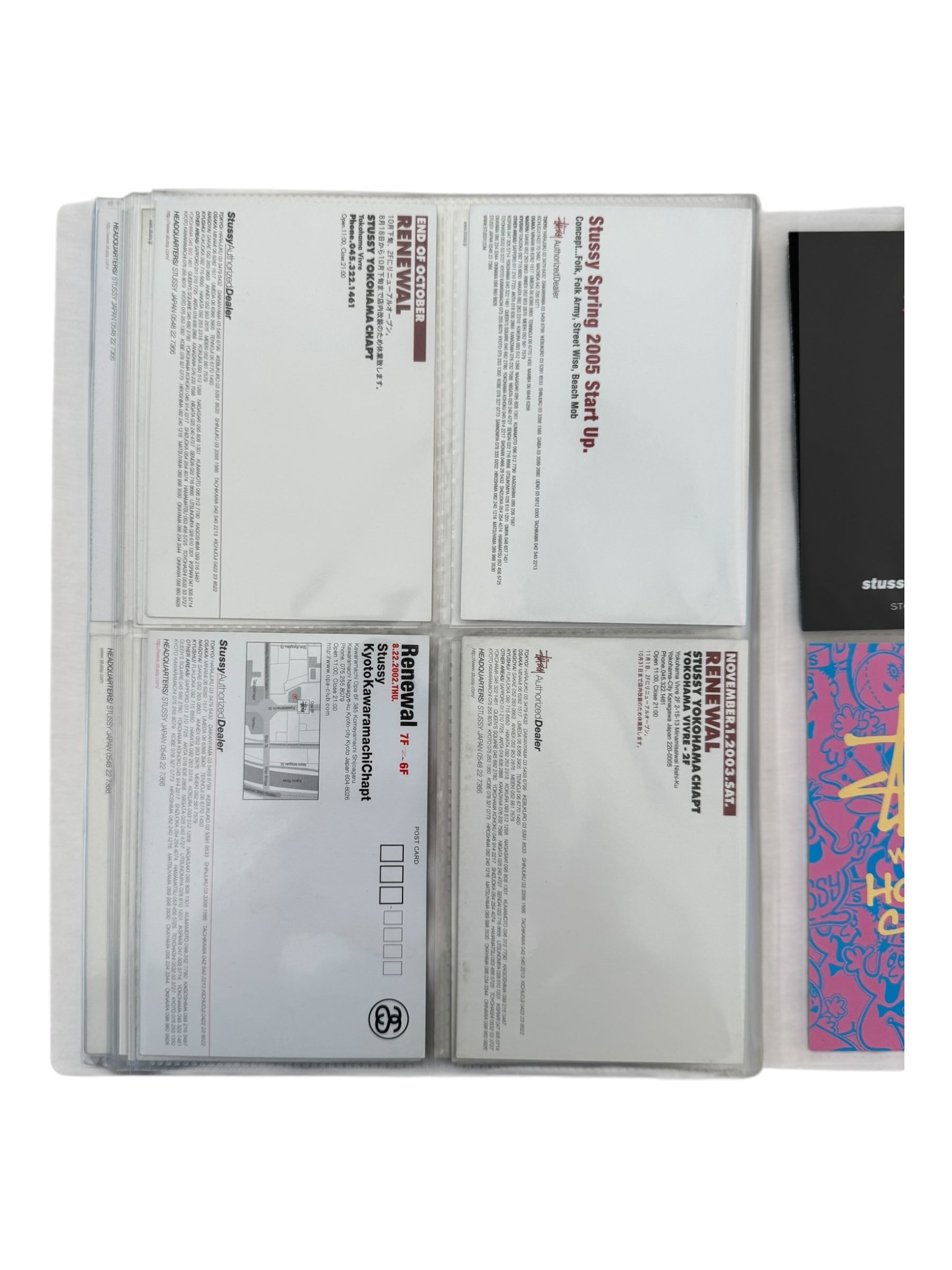 Stussy 90s-00s Postcard Collection & Binder (80+ Postcards)