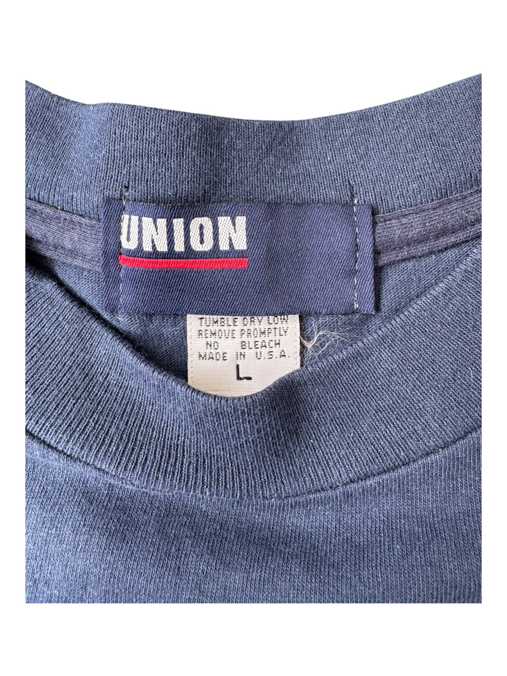 Union 90s Union Sport Rings Logo Navy T-Shirt Size Large