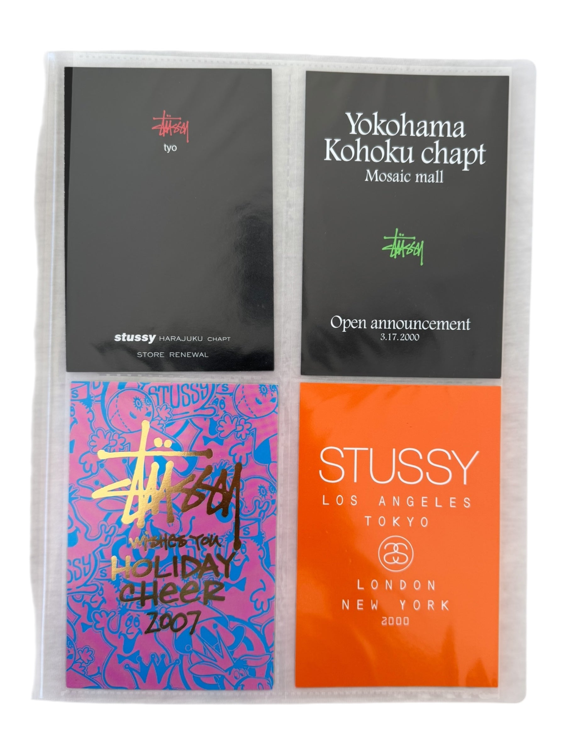 Stussy 90s-00s Postcard Collection & Binder (80+ Postcards)