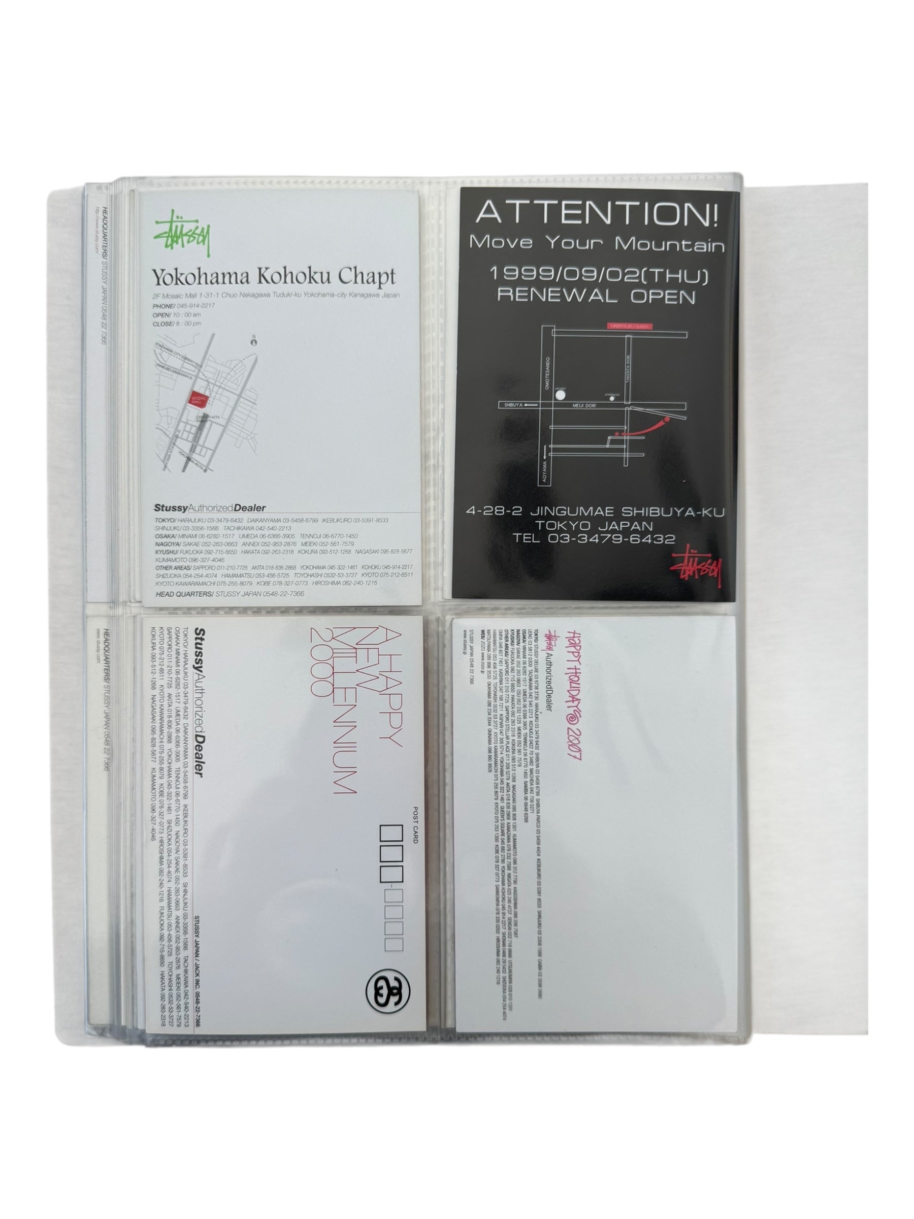 Stussy 90s-00s Postcard Collection & Binder (80+ Postcards)