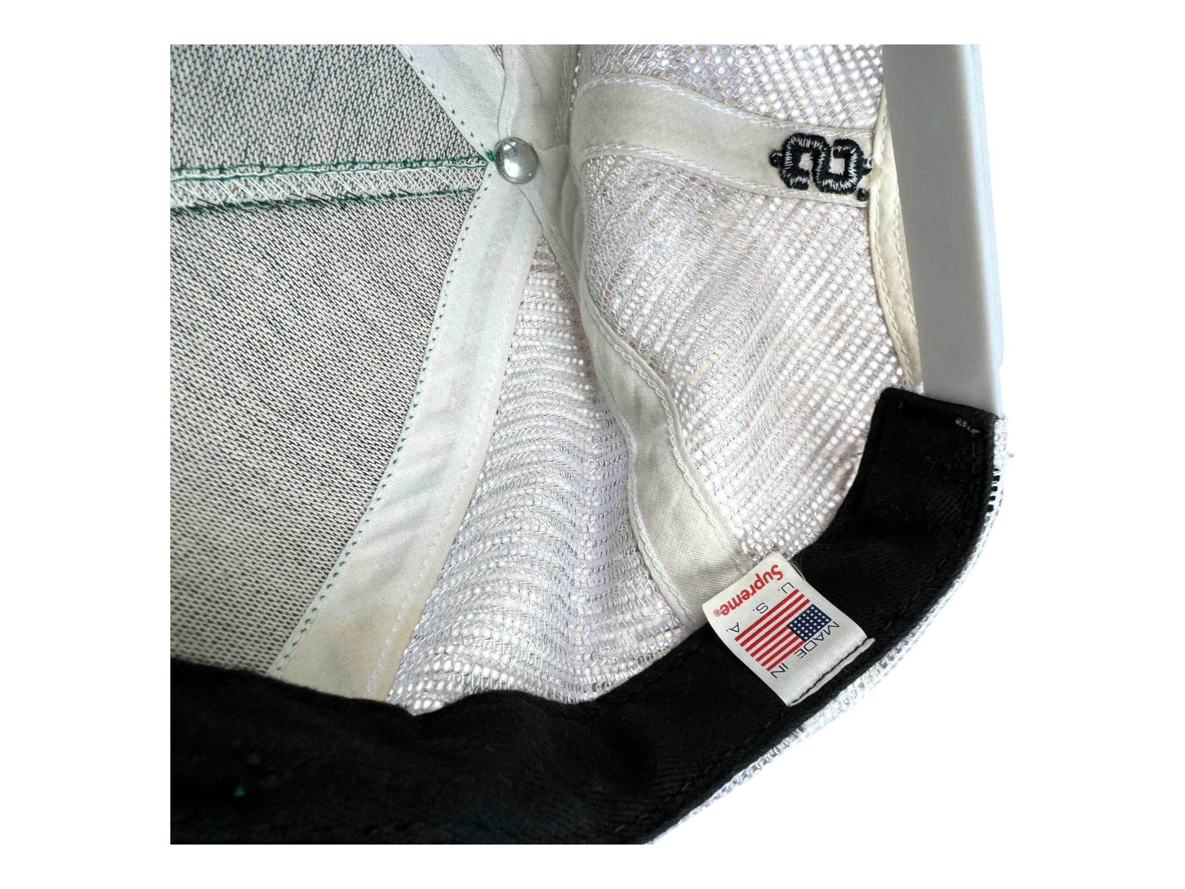 Supreme 14SS Rocksteady Mesh Back 5-Panel Green Snapback