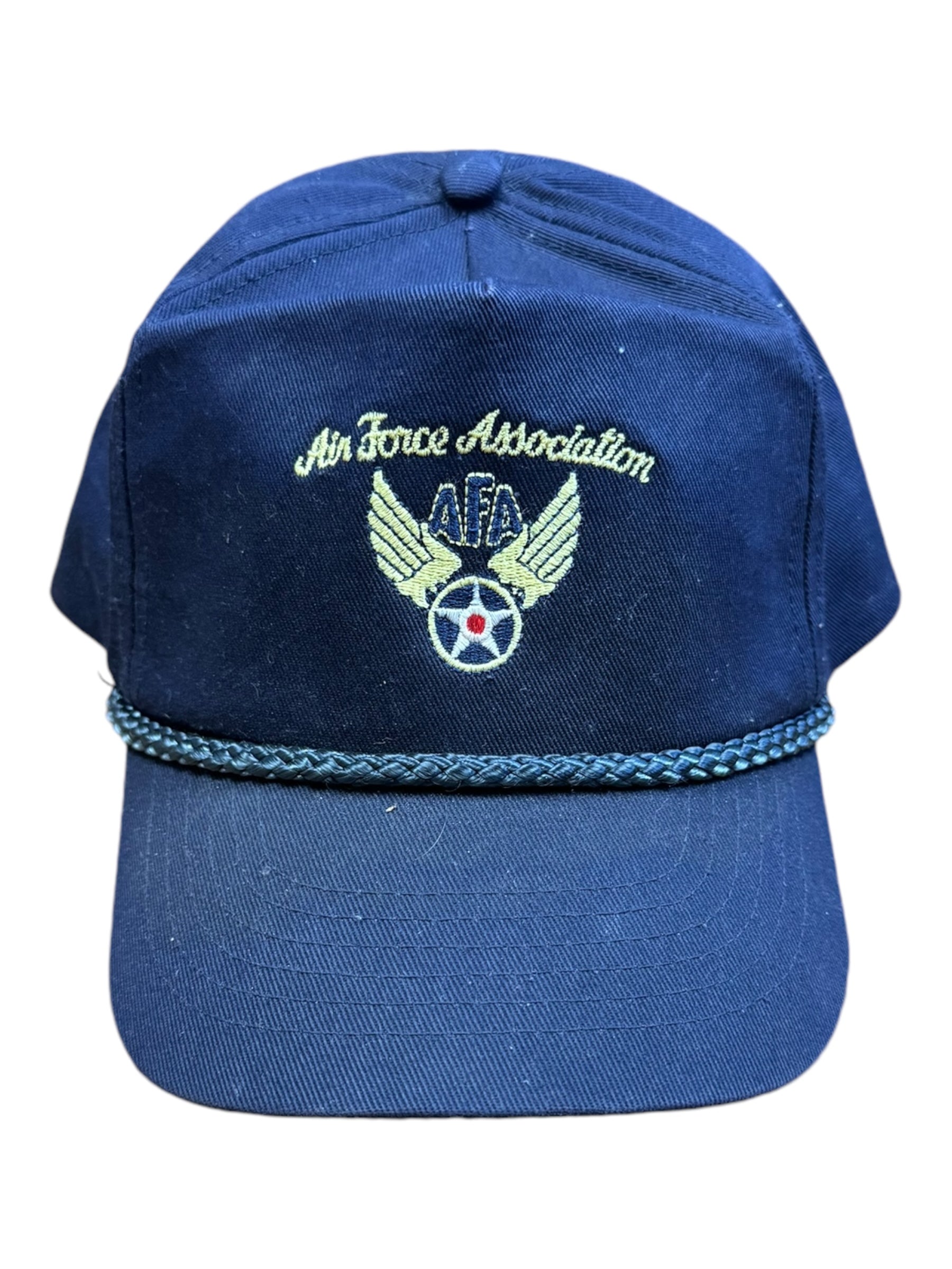 Air Force Association Hat Trucker Rope Navy Blue Embroidered Wings AFA