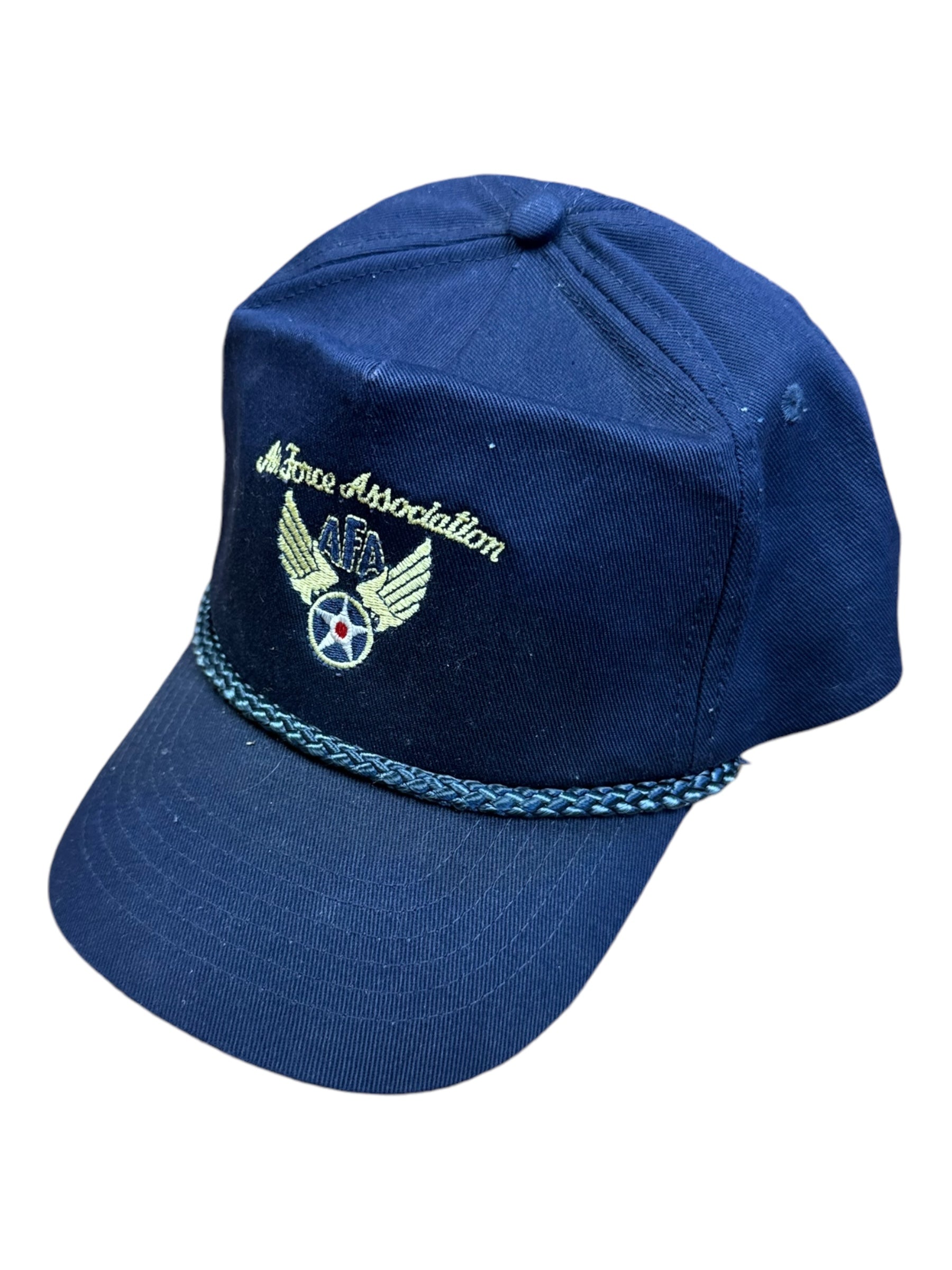 Air Force Association Hat Trucker Rope Navy Blue Embroidered Wings AFA