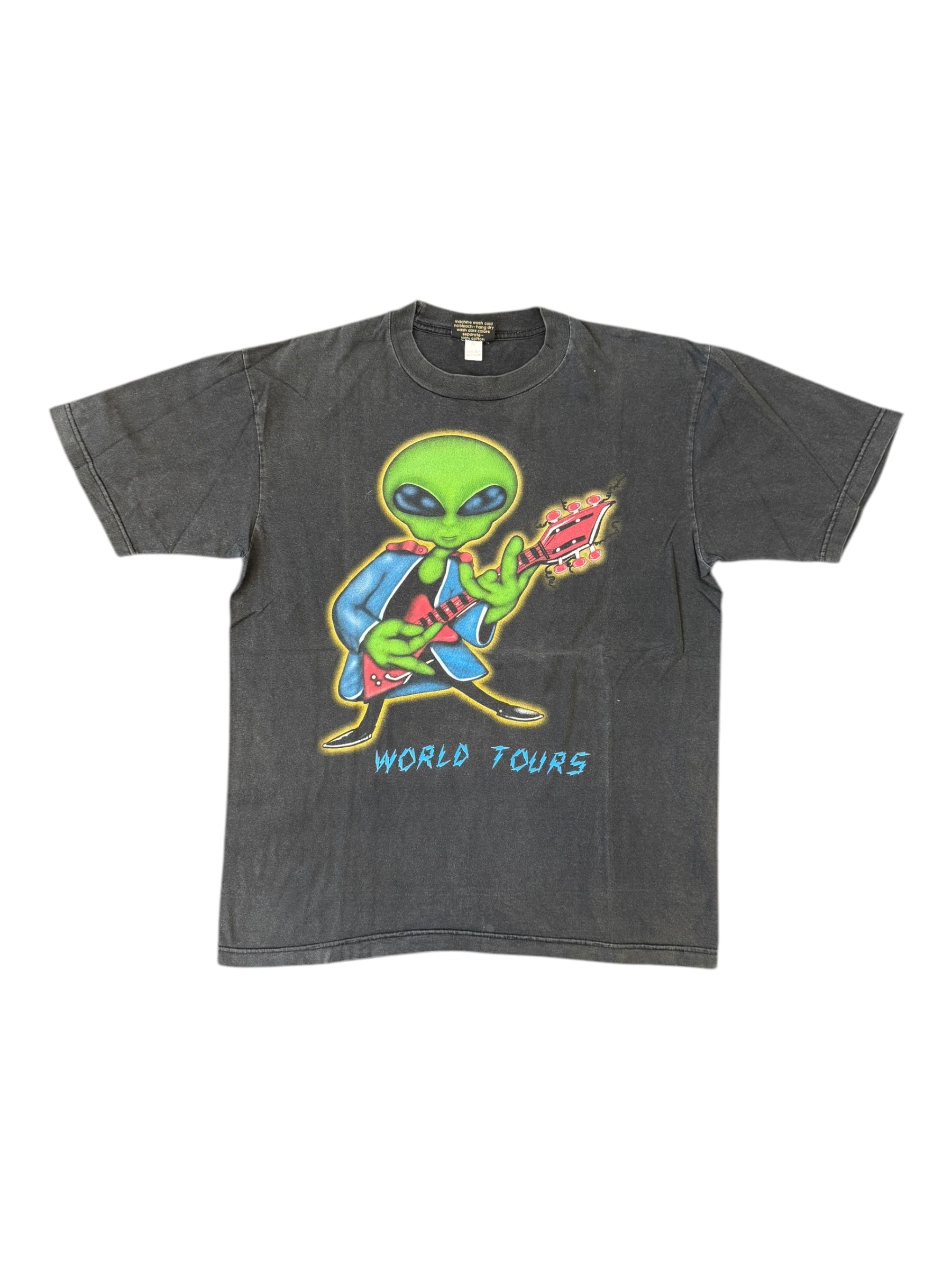 Aliens 90s World Tours Black T-Shirt Alien Workshop Tag Size XL