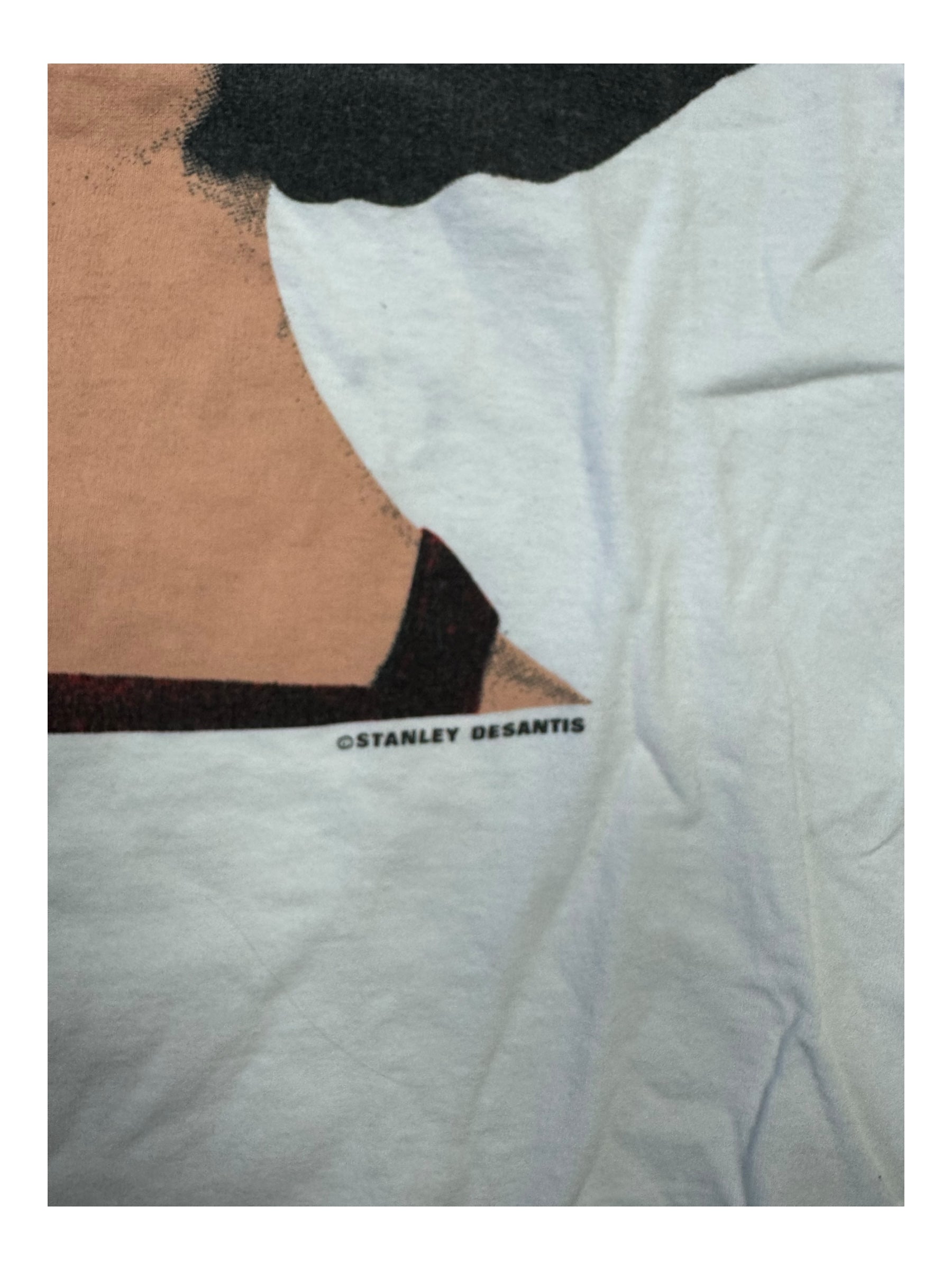 Stanley Desantis 90s Elizabeth Taylor Mother Courage White T-shirt Size Medium