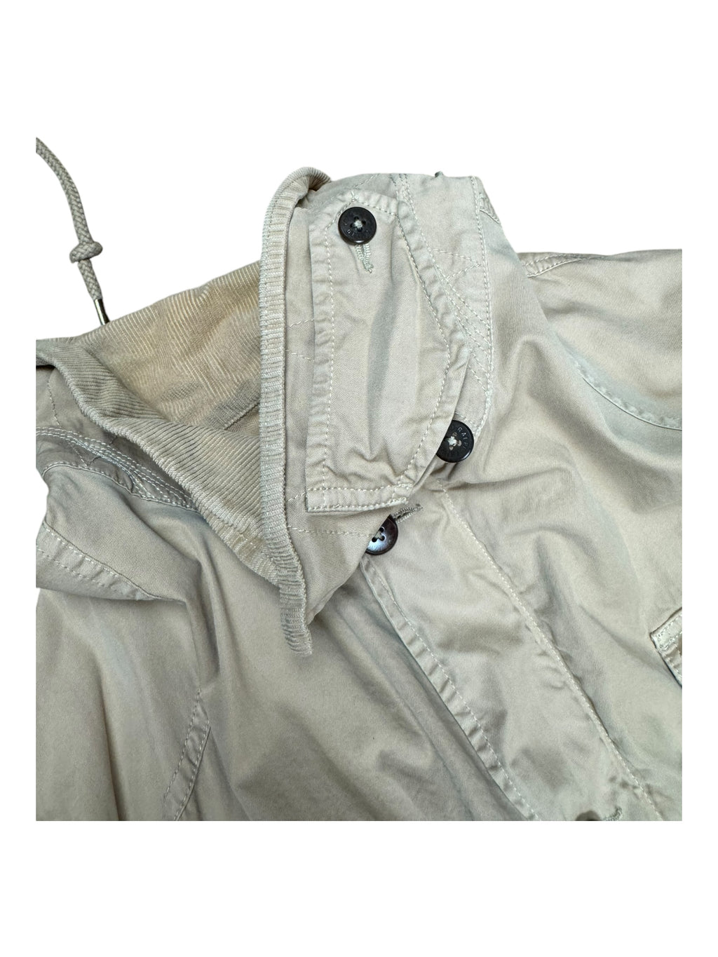 Polo Ralph Lauren 90s Khaki Utility Pocket Jacket Corduroy Collar Size XXL