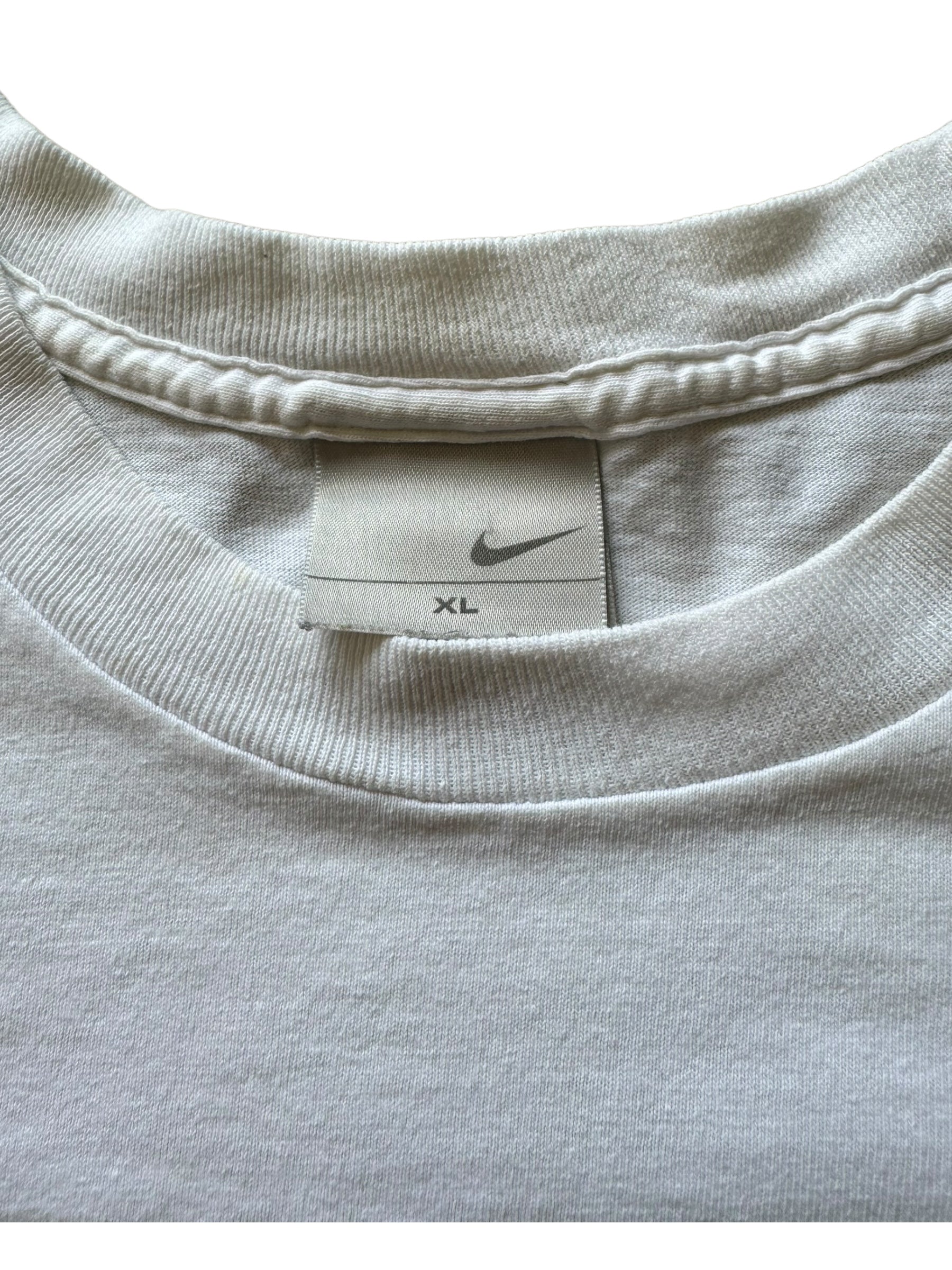 Nike 00s Air Basketball T-Shirt Mens X-Large White w/ Grey Nike Tag