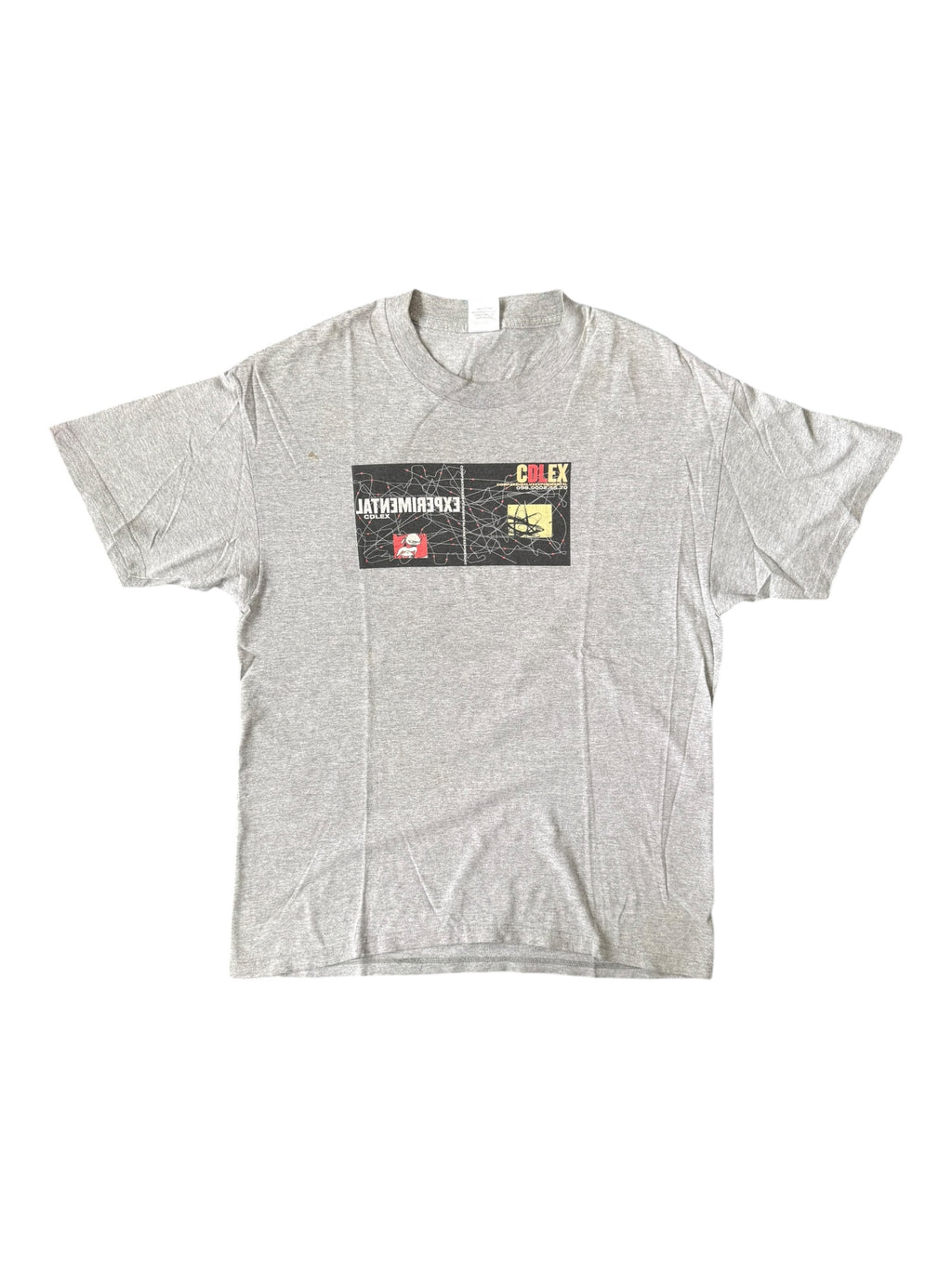 Union 90s Futura CDLEX Experimental Grey T-Shirt Size Large