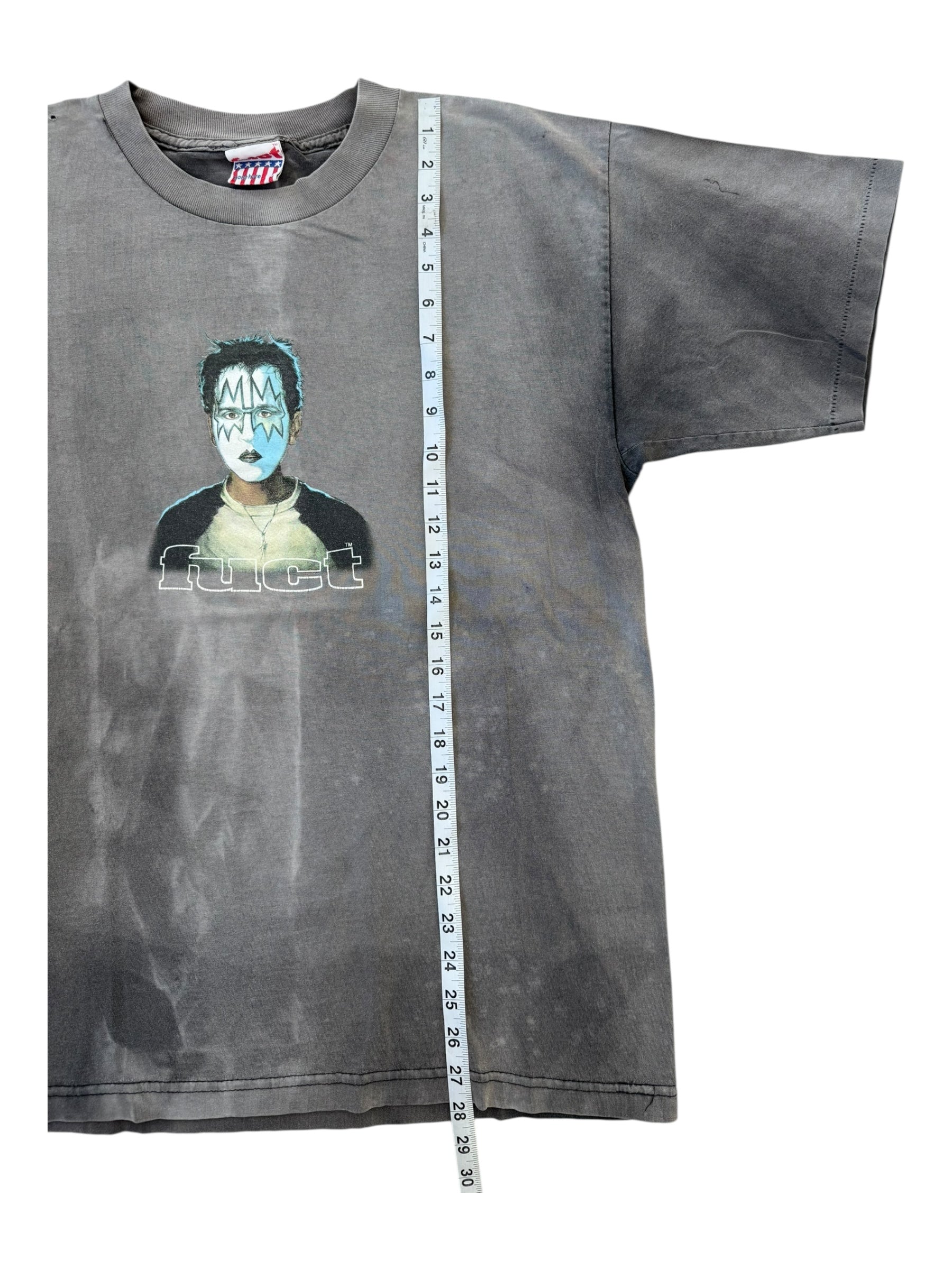 Fuct 90s Erik Brunetti Ace Frehley Makeup Faded Size Large