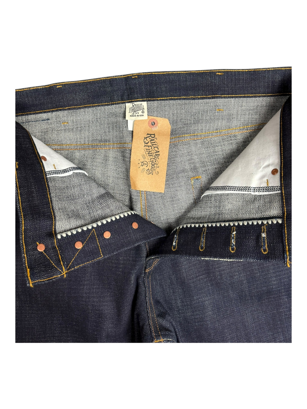 Railcar Fine Goods Monrovia USA Selvedge Jeans Mens 42