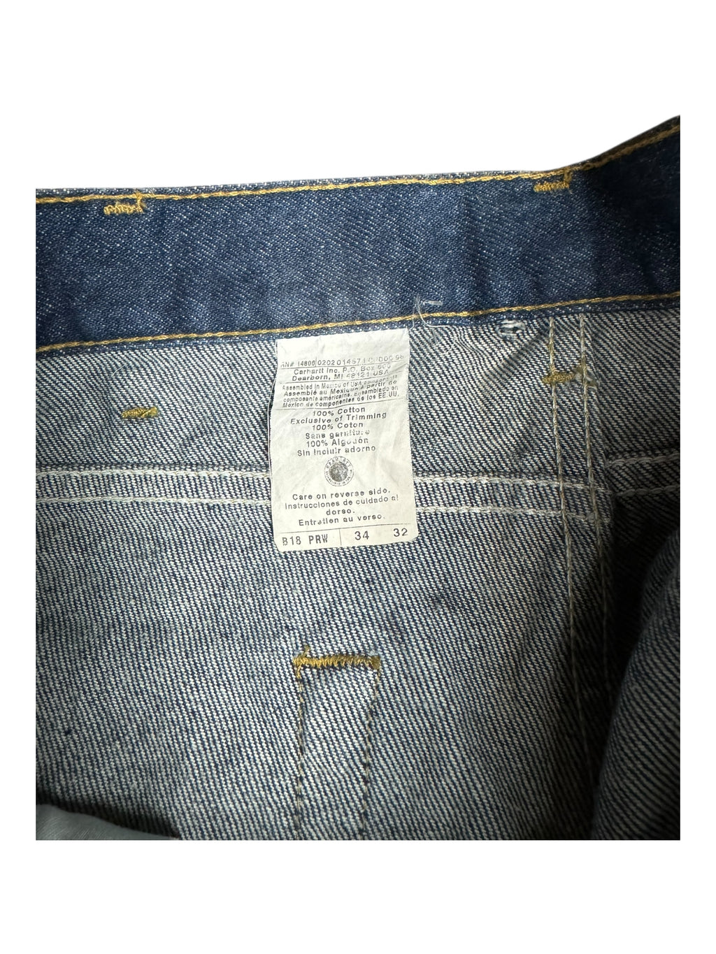 Carhartt Deadstock Denim Jeans w/ Tags Size 34 / 32