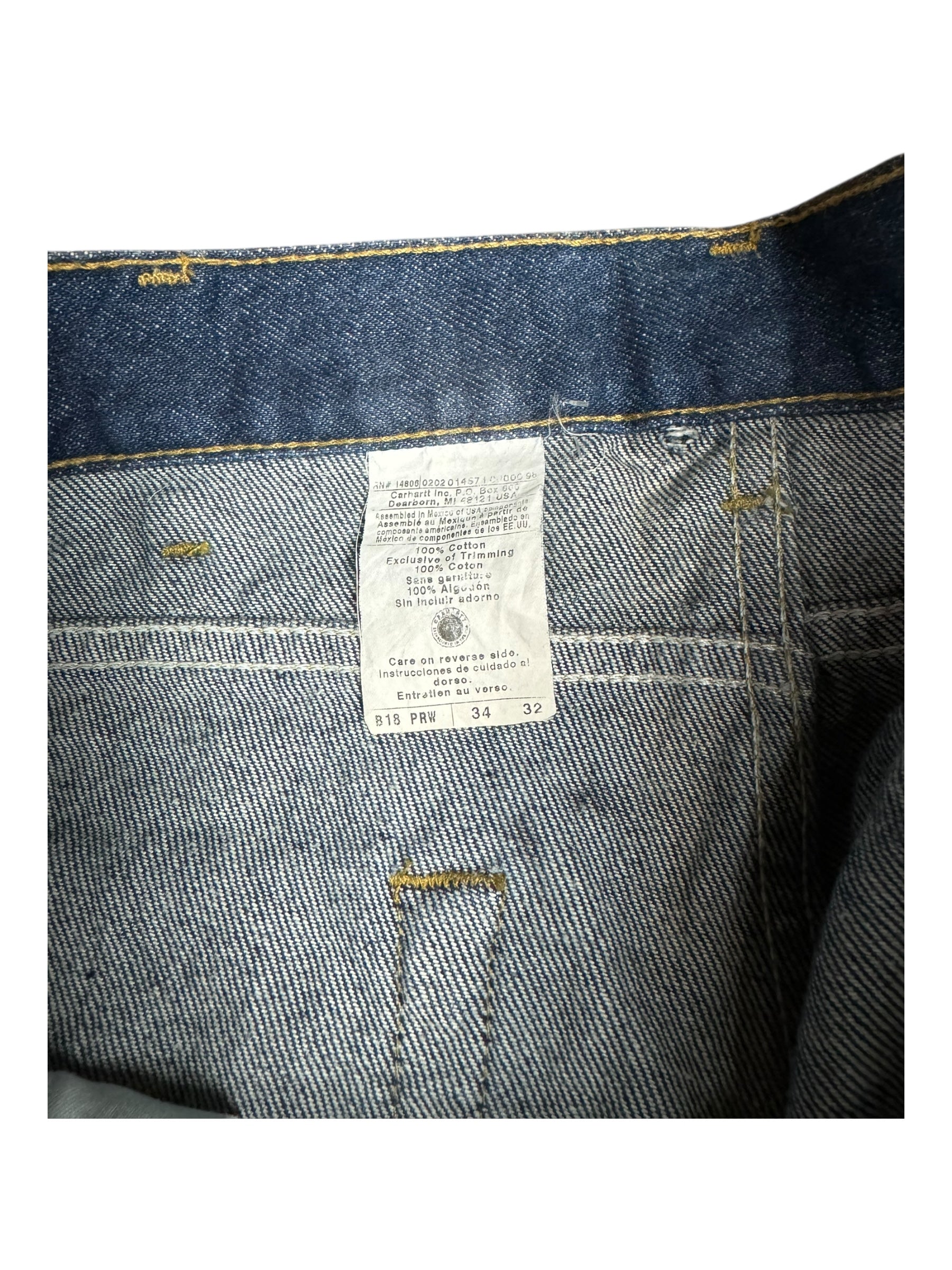 Carhartt Deadstock Denim Jeans w/ Tags Size 34 / 32