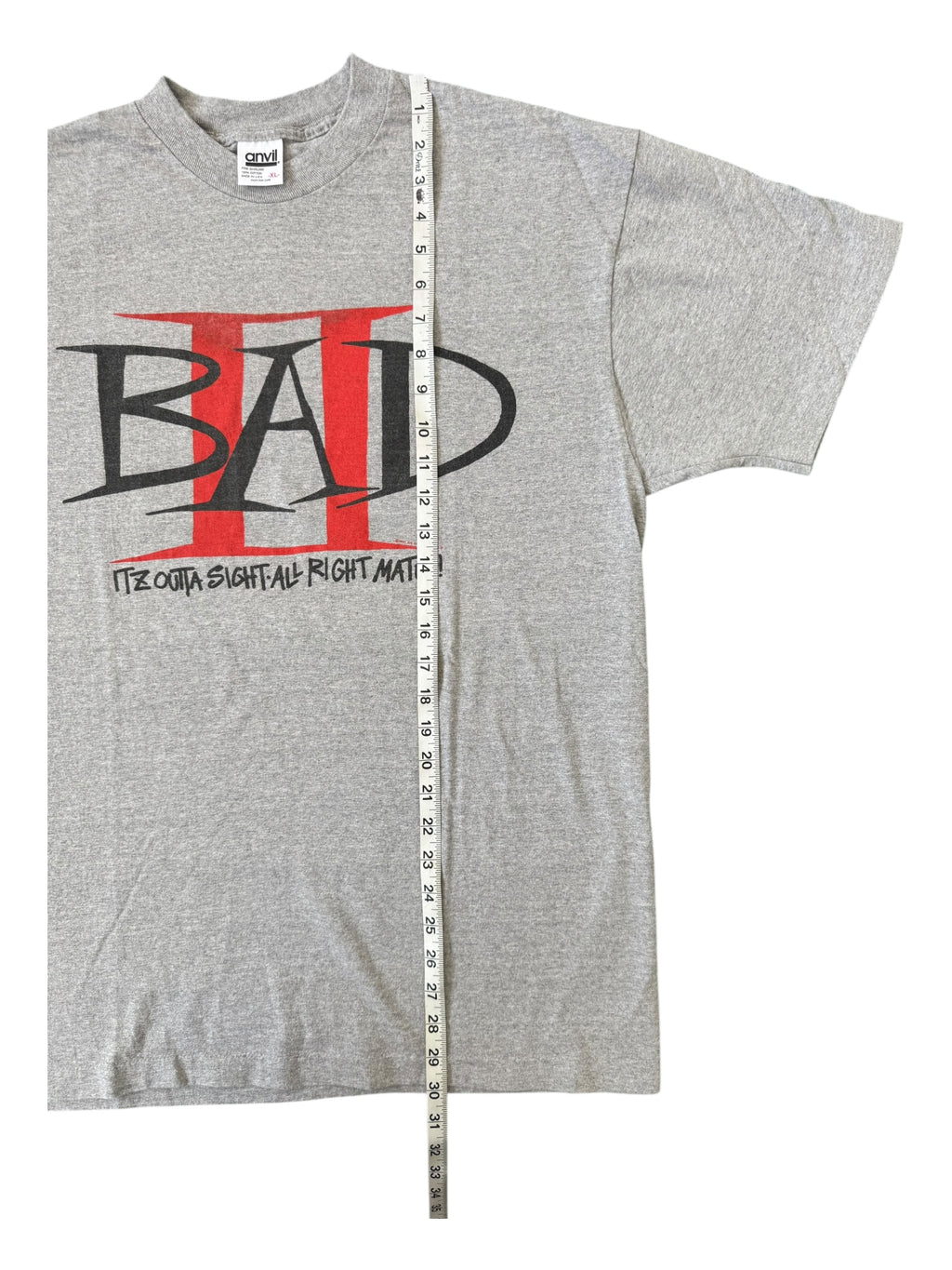 Big Audio Dynamite 90s B.A.D. II Grey T-Shirt Size XL