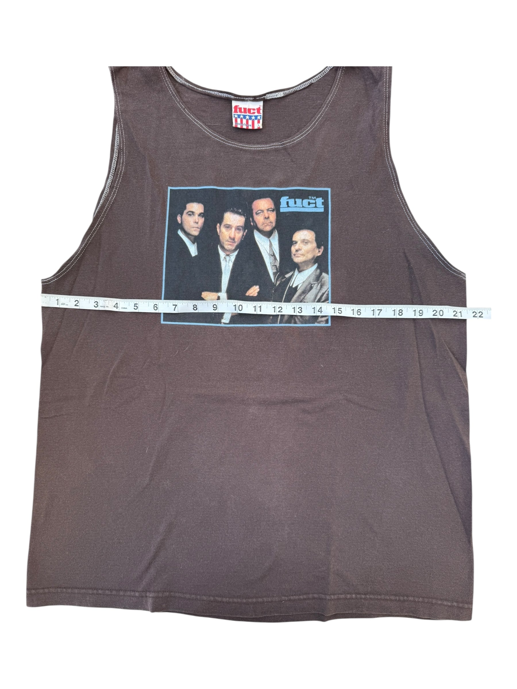 Fuct 90s Brown Goodfellas Tank Top Size Large