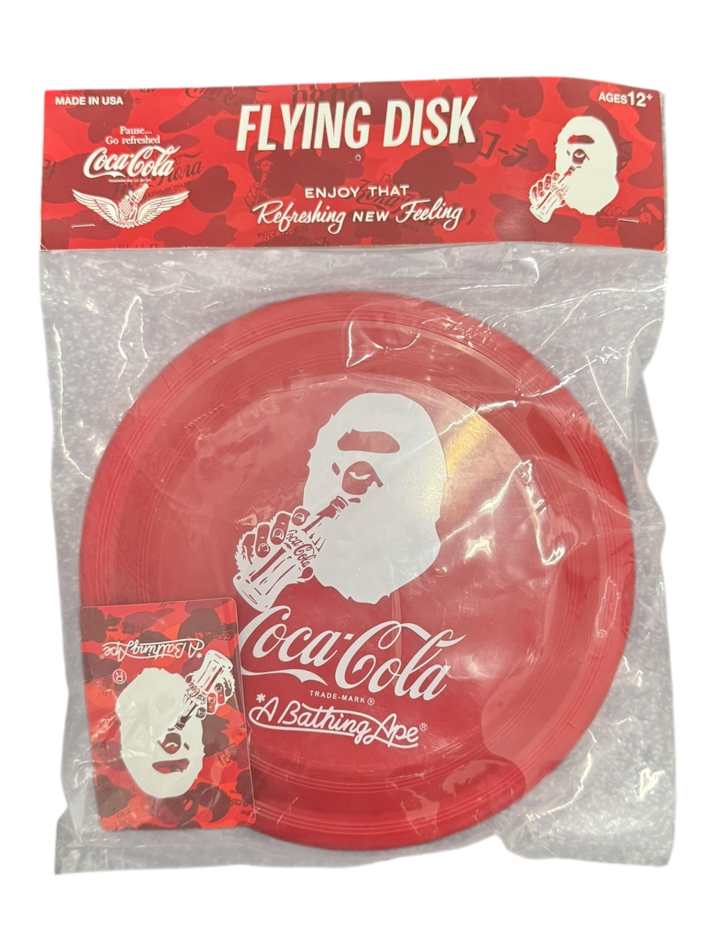 A Bathing Ape 2014 Coca Cola Red Frisbee Flying Disk
