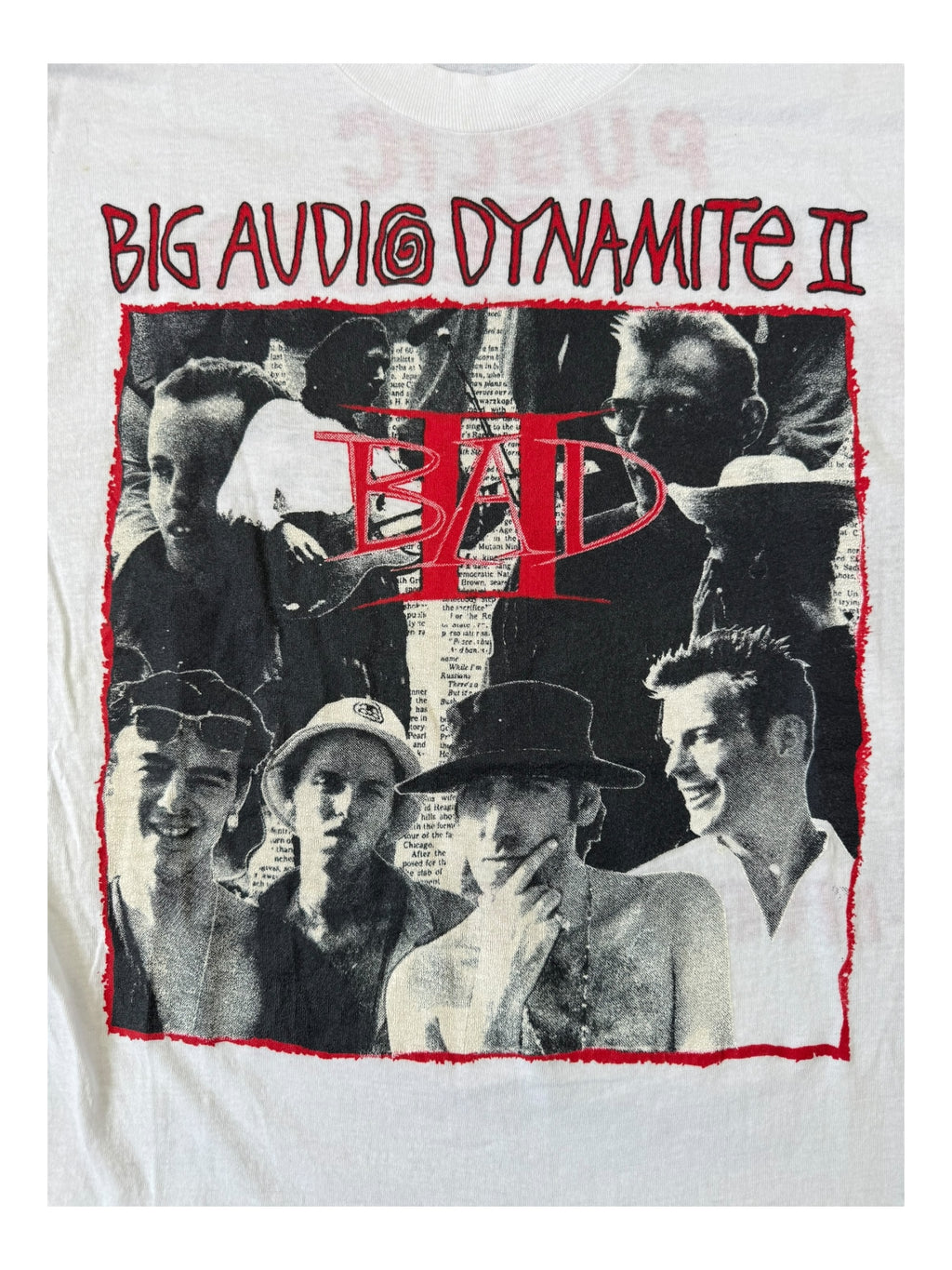 Big Audio Dynamite 80s Public Image Ltd Tour T-Shirt Size Large