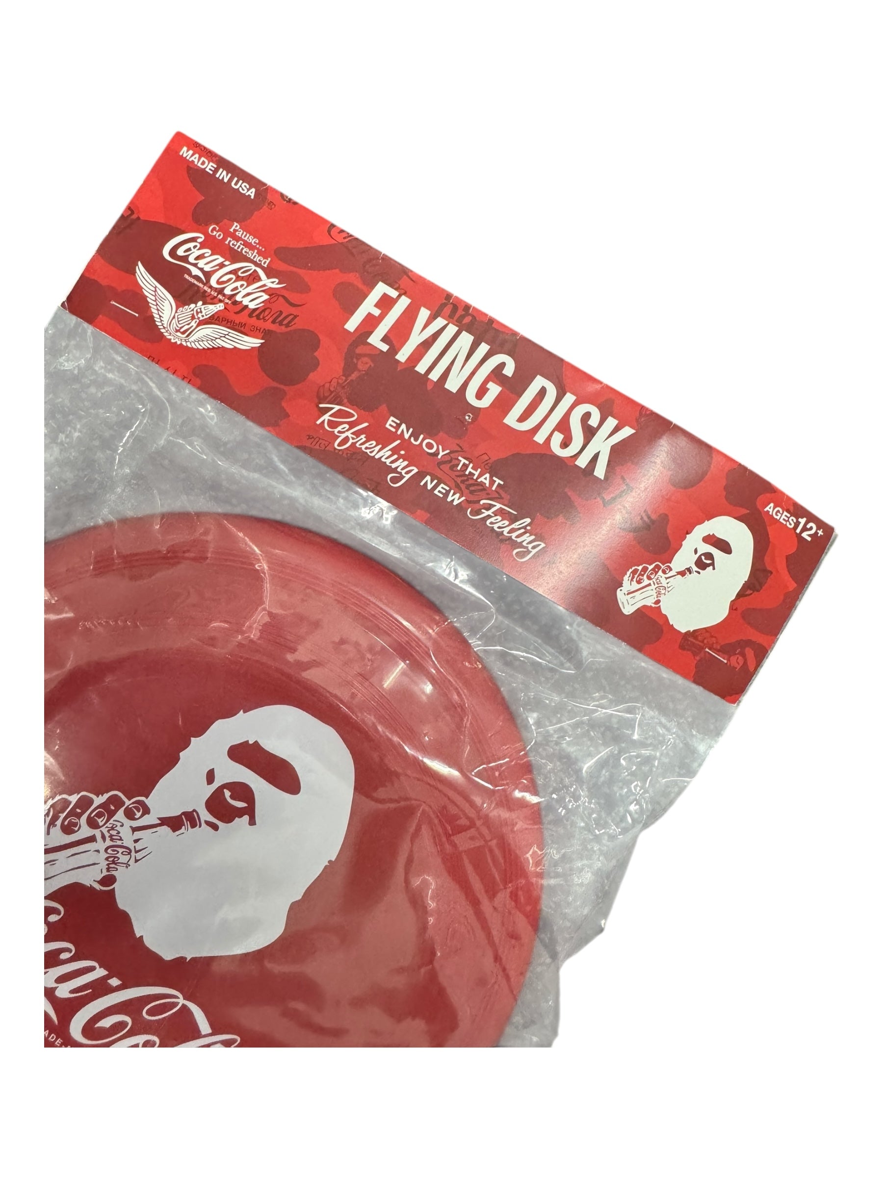 A Bathing Ape 2014 Coca Cola Red Frisbee Flying Disk