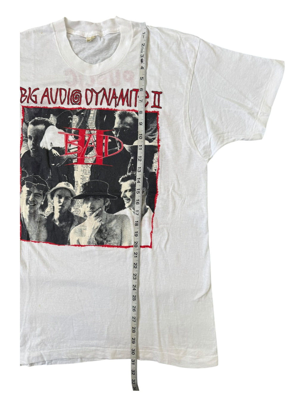 Big Audio Dynamite 80s Public Image Ltd Tour T-Shirt Size Large