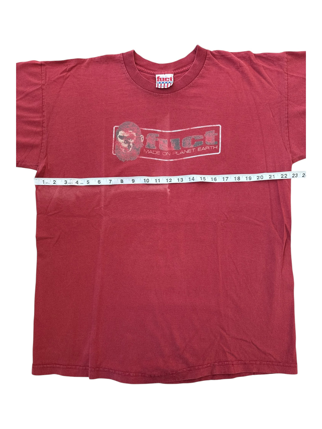 Fuct 90s Red Ape Box Logo Size XL