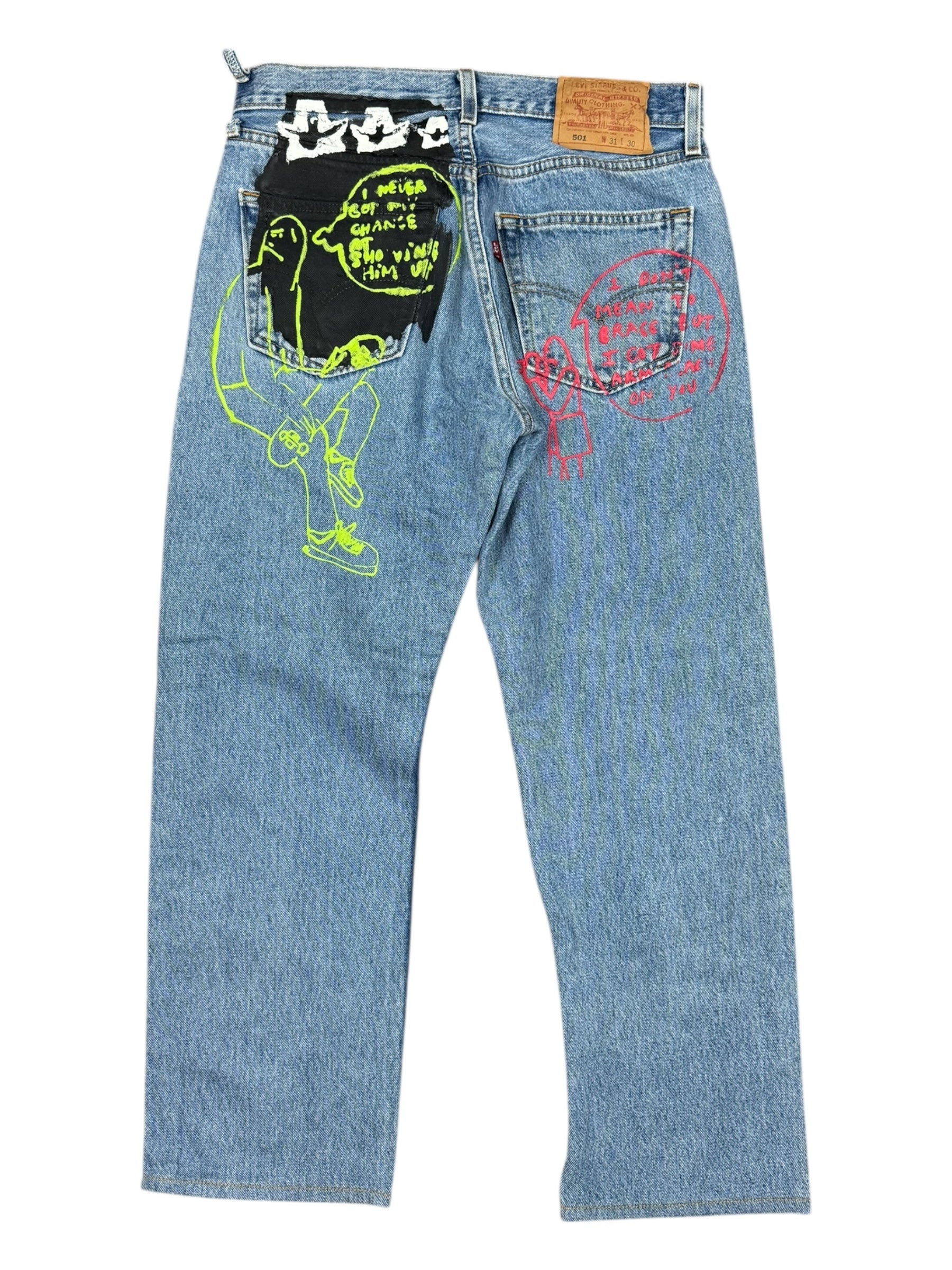 Levis x Mark Gonzalez Double Sided Artwork Prints Size 31 x 30