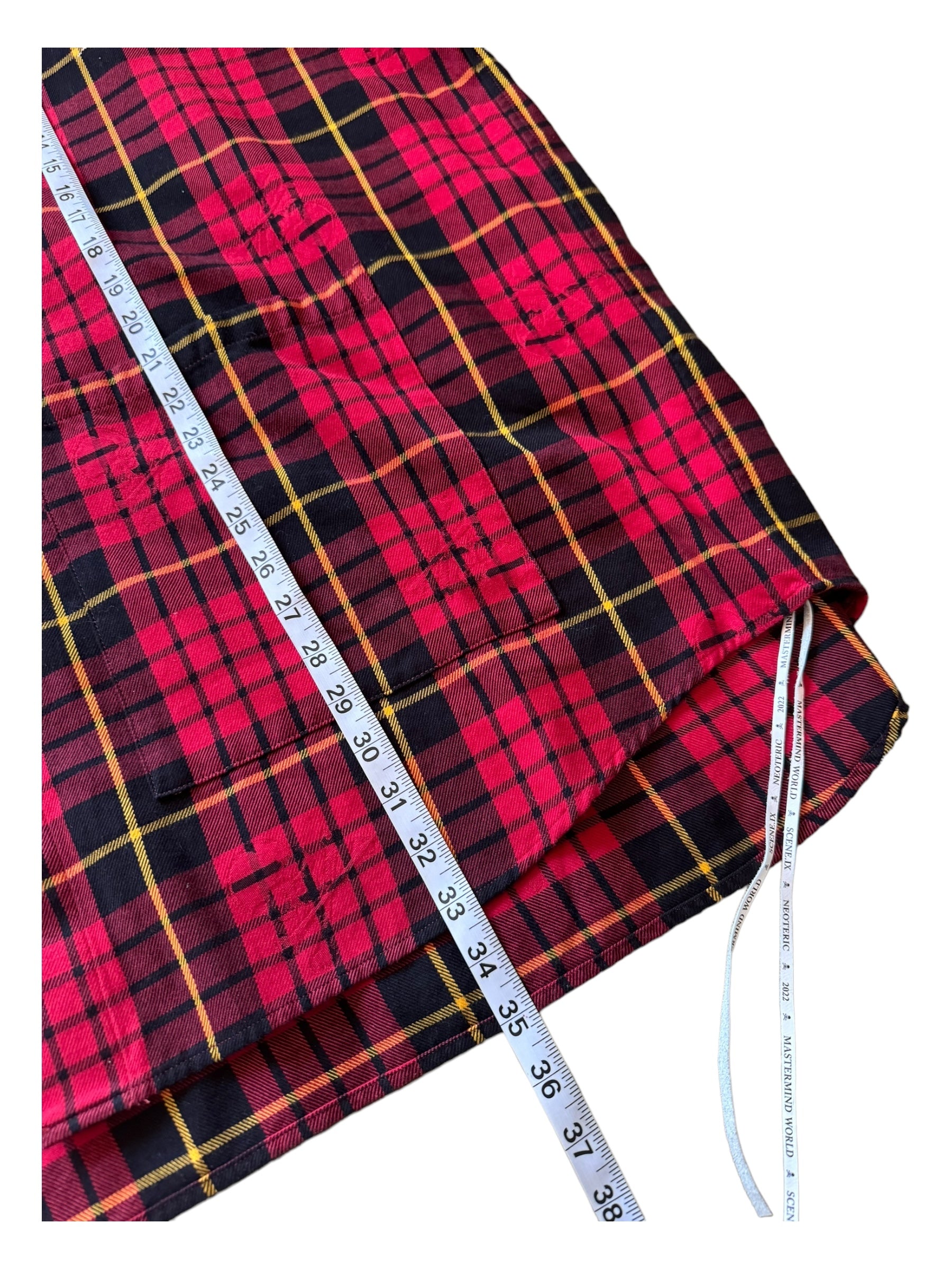 Mastermind World Red Flannel Size XL