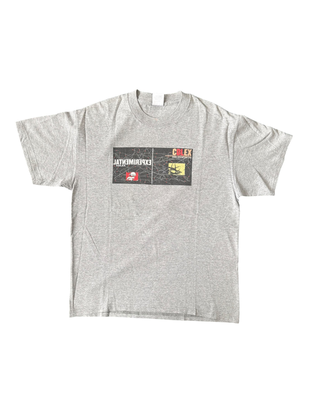 Union 90s Futura CDLEX Experimental Grey T-Shirt Size Medium