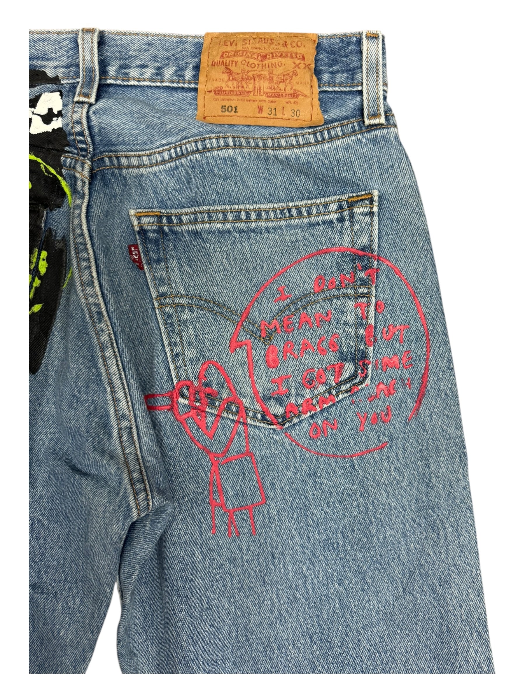 Levis x Mark Gonzalez Double Sided Artwork Prints Size 31 x 30