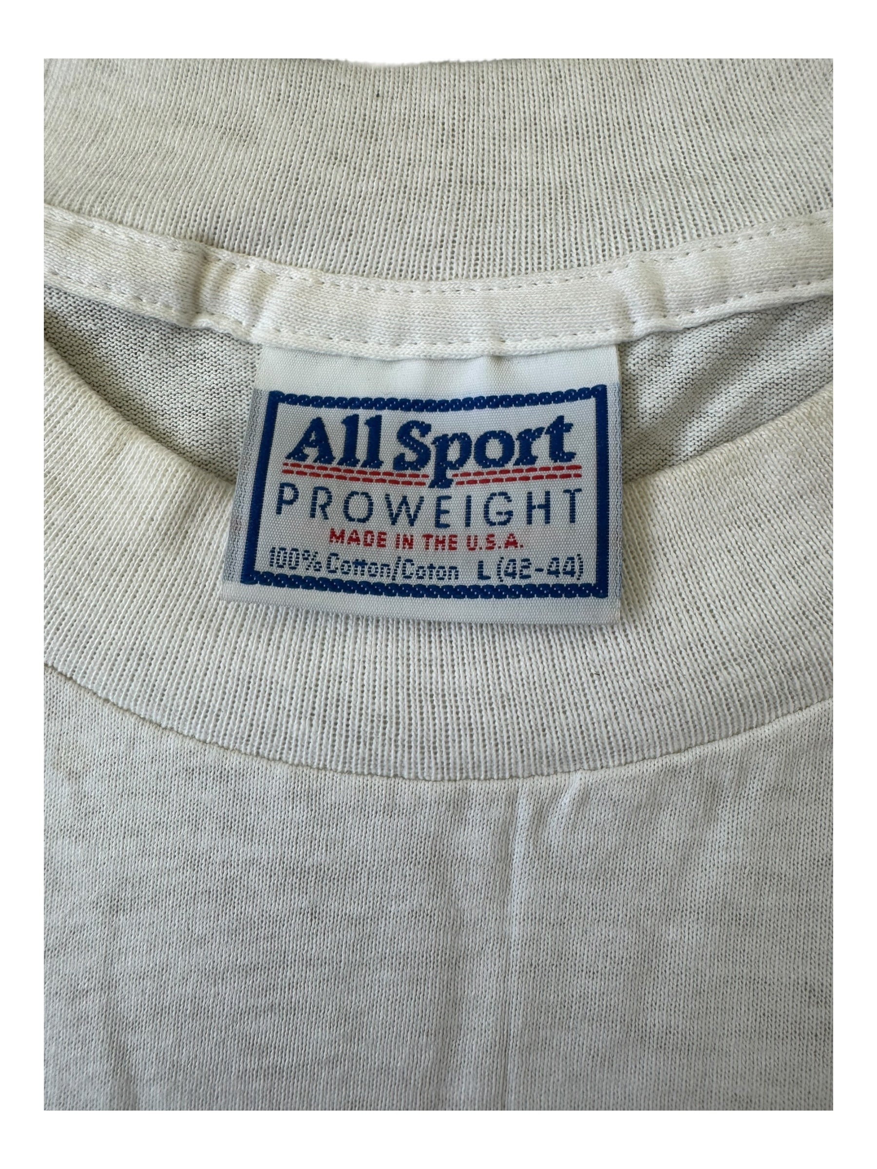 Big Audio Dynamite 90s B.A.D. II The Globe White T-Shirt Size Large