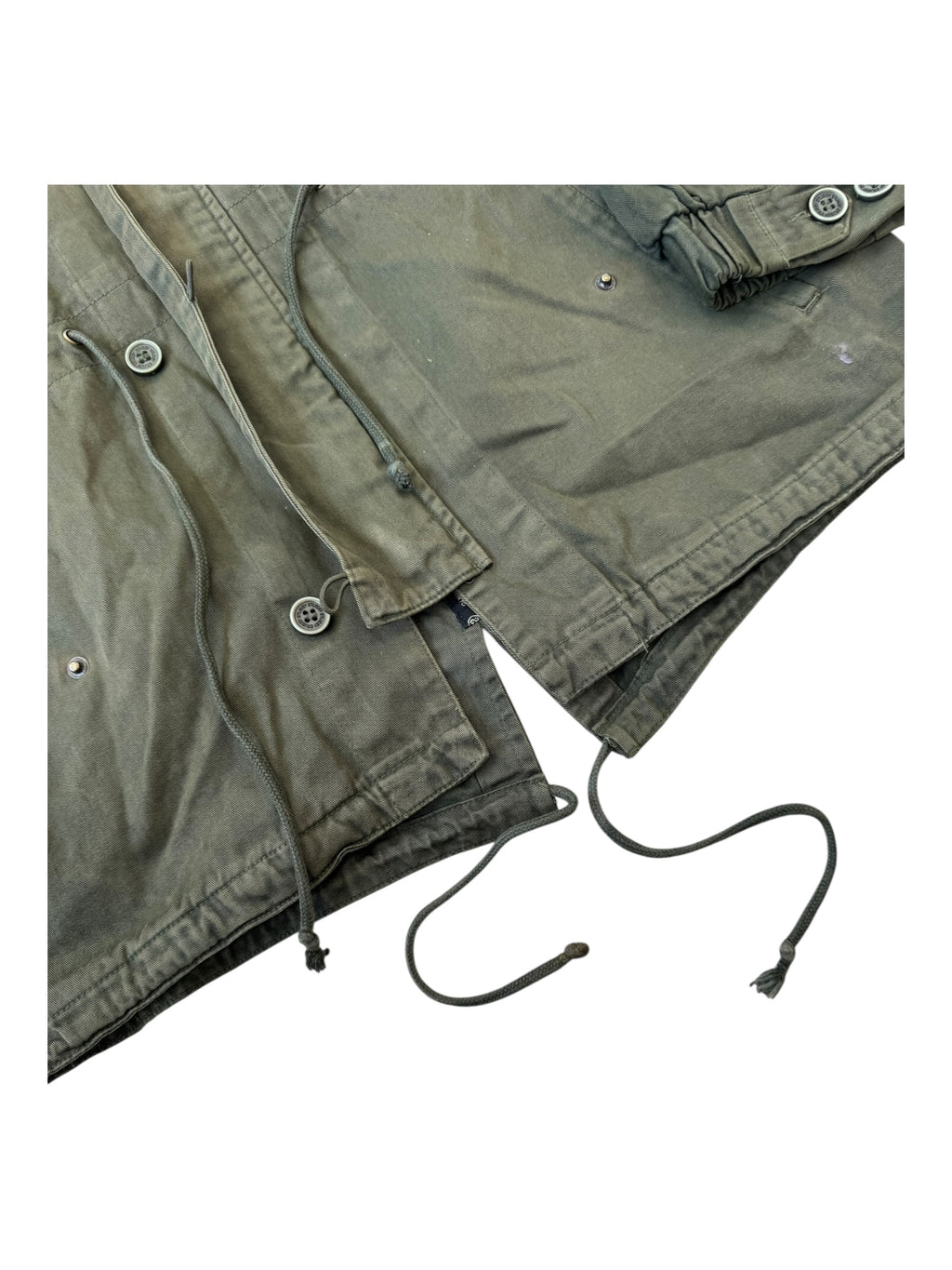 Stussy 00s Green Army Trench Coat Size Medium