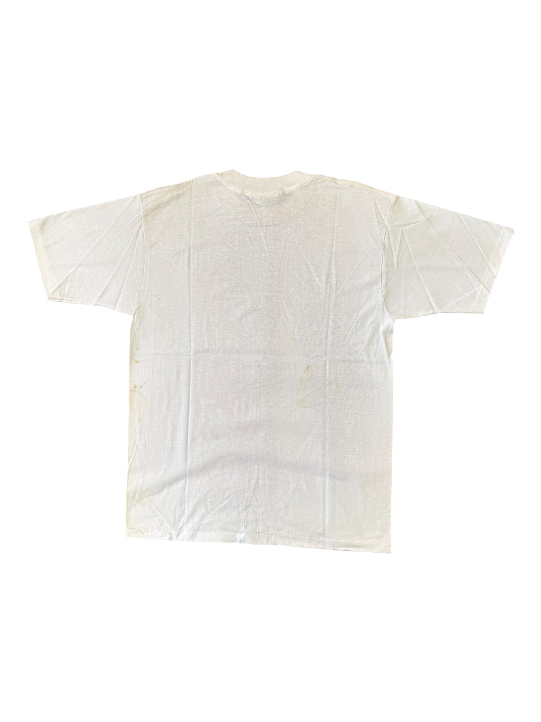 Big Audio Dynamite 90s B.A.D. II The Globe White T-Shirt Size Large