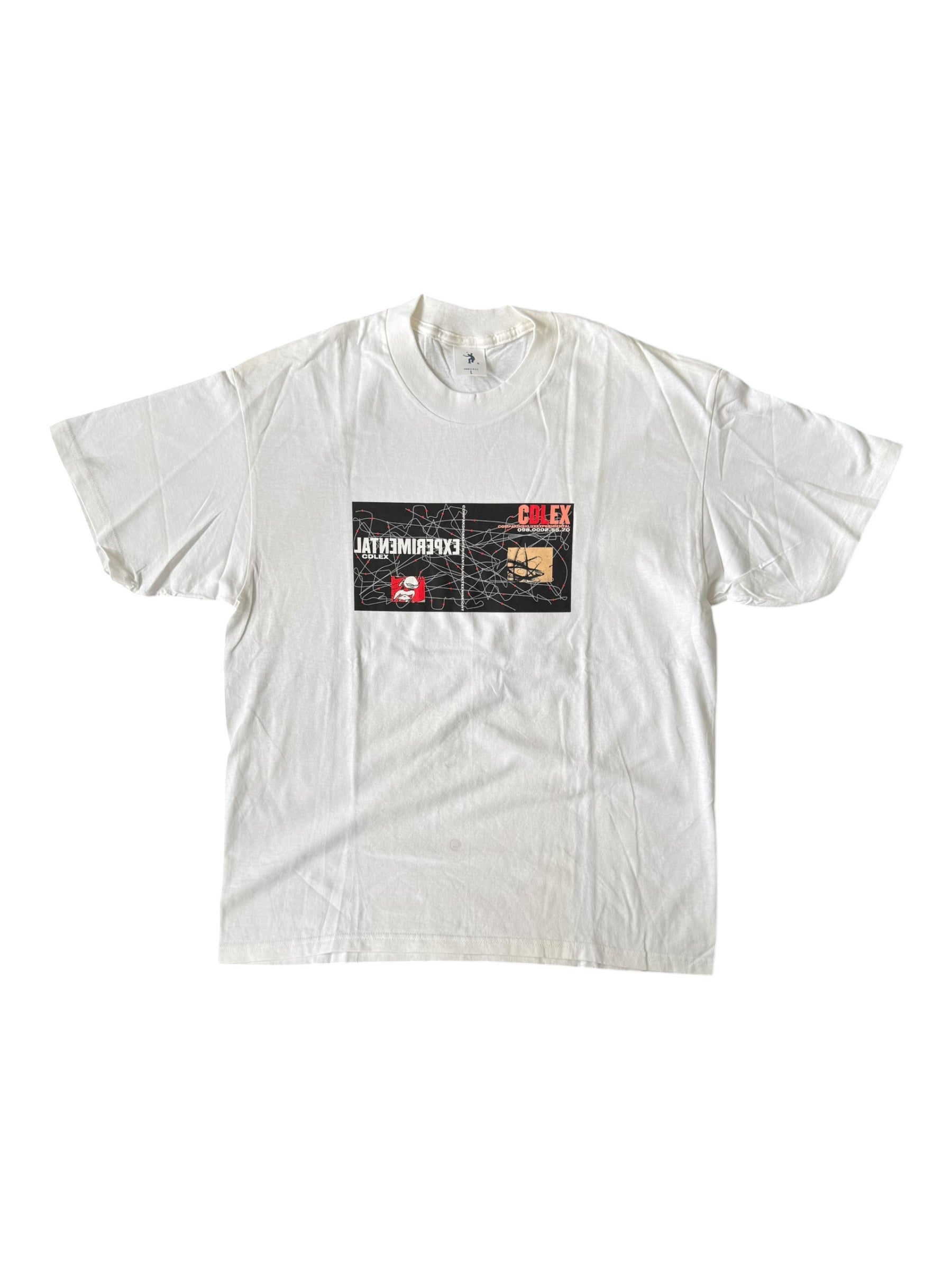 Union 90s Futura CDLEX Experimental White T-Shirt Size Large
