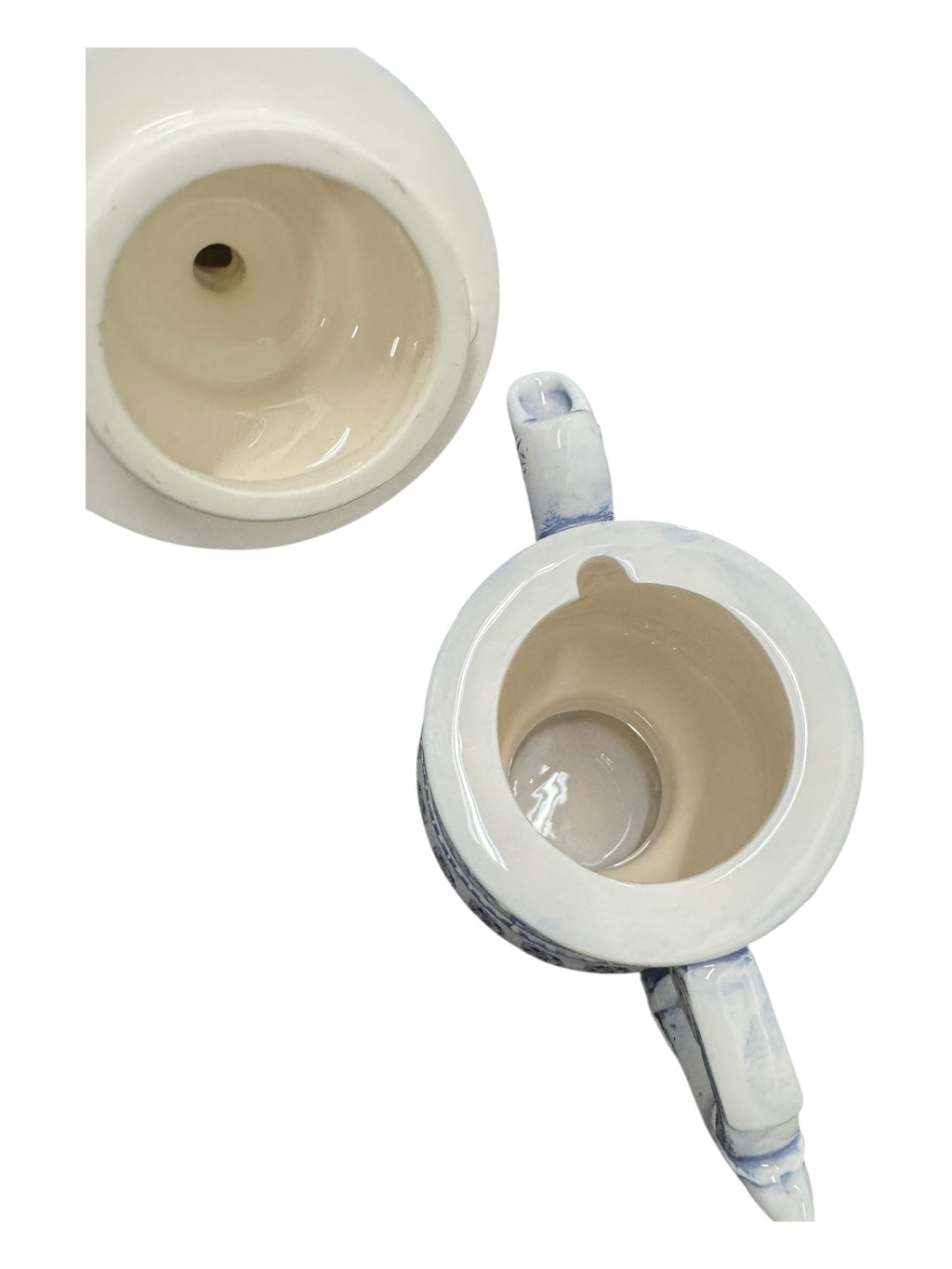 Neighborhood Dr. Woo Skull Head Incense Chamber Blue Teapot Urn