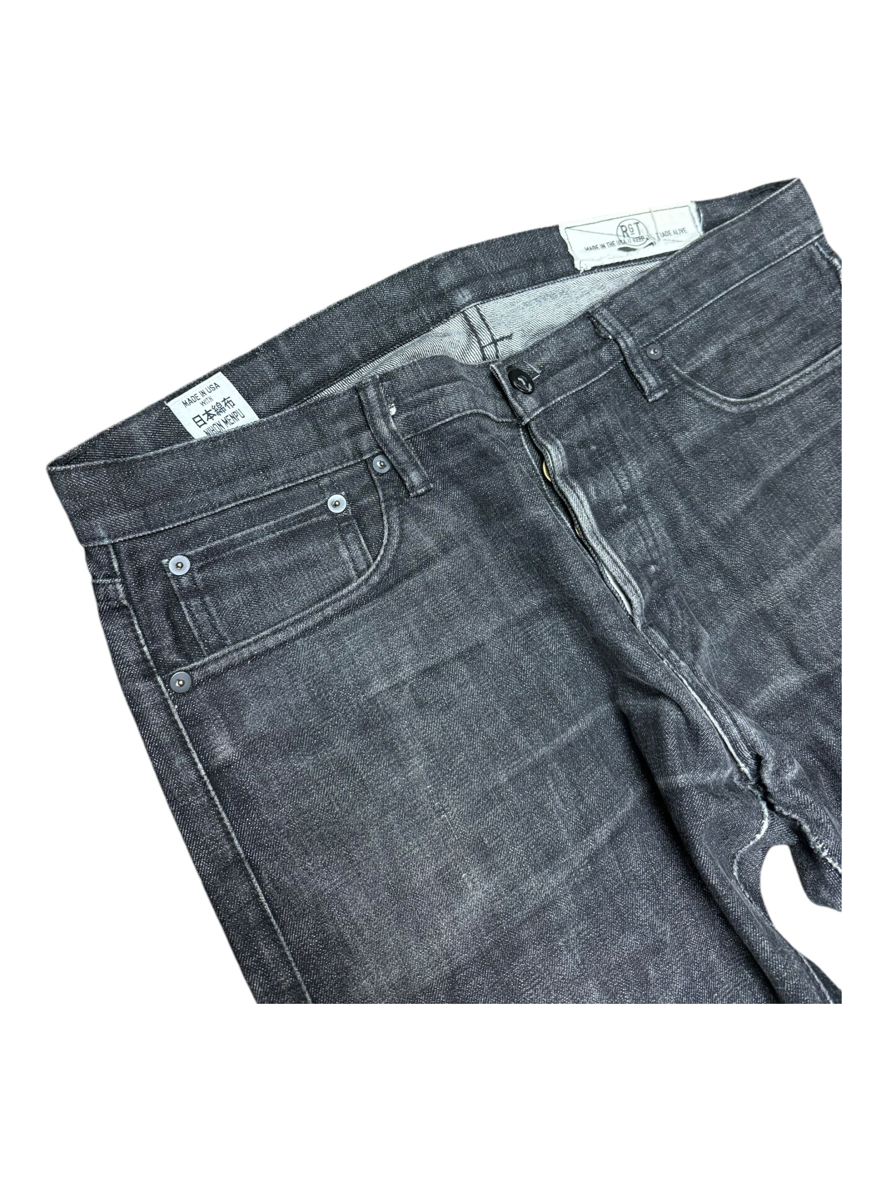 Rogue Territory RGT Black Selvedge Denim Jeans Size 33 Nihon Menpu Made in USA