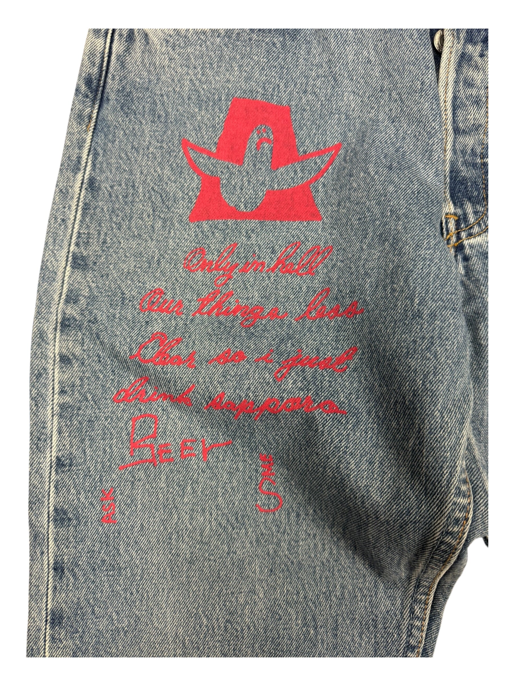 Levis x Mark Gonzalez Double Sided Artwork Prints Size 31 x 30