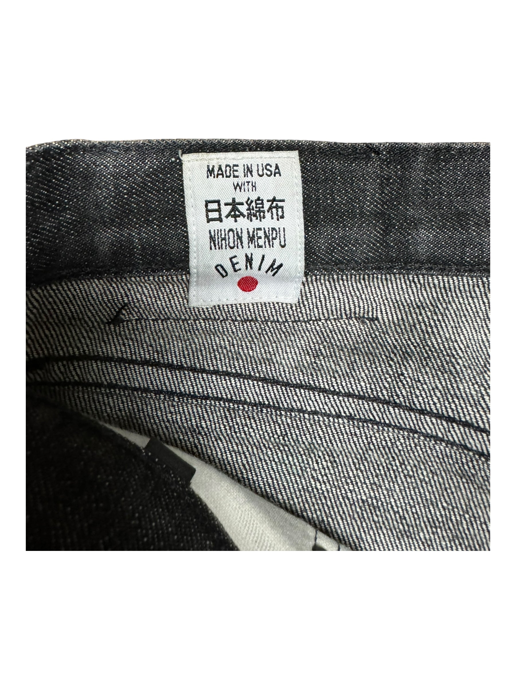 Rogue Territory RGT Black Selvedge Denim Jeans Size 33 Nihon Menpu Made in USA