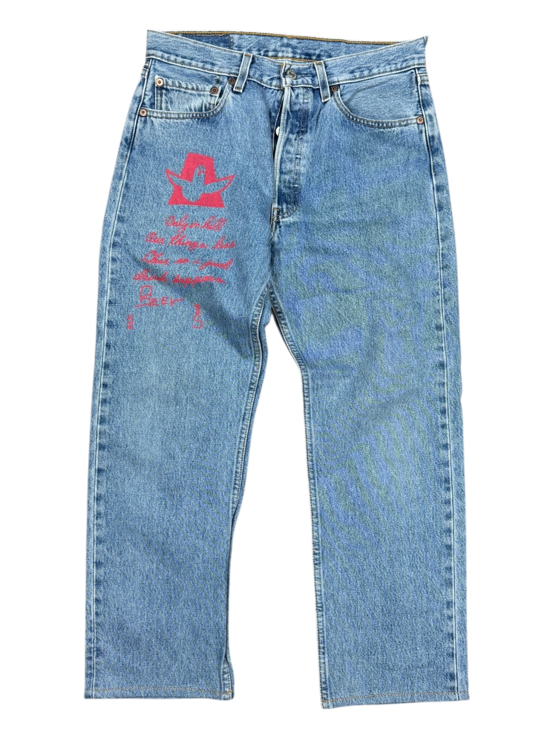 Levis x Mark Gonzalez Double Sided Artwork Prints Size 31 x 30