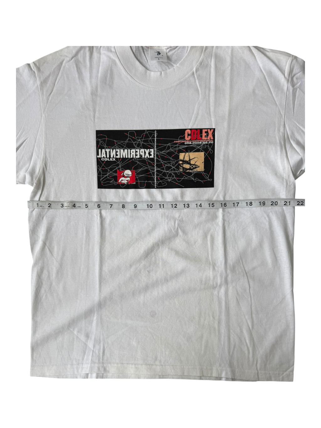Union 90s Futura CDLEX Experimental White T-Shirt Size Large