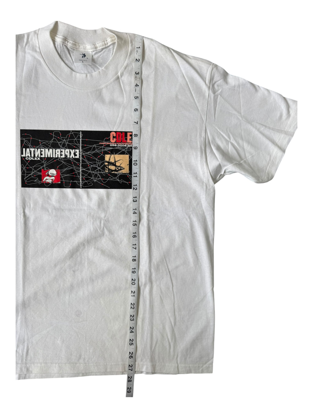 Union 90s Futura CDLEX Experimental White T-Shirt Size Large