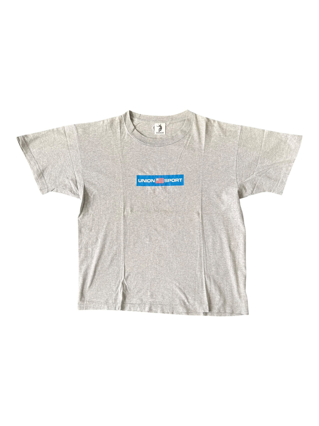 Union 90s Union Sport Logo Grey T-Shirt Size Large