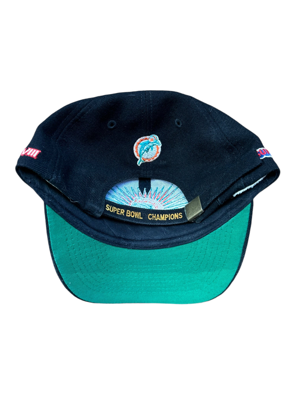 Miami Dolphins Strapback Back 2 Back Super Bowl Champs Cap 1973 1974 NFL