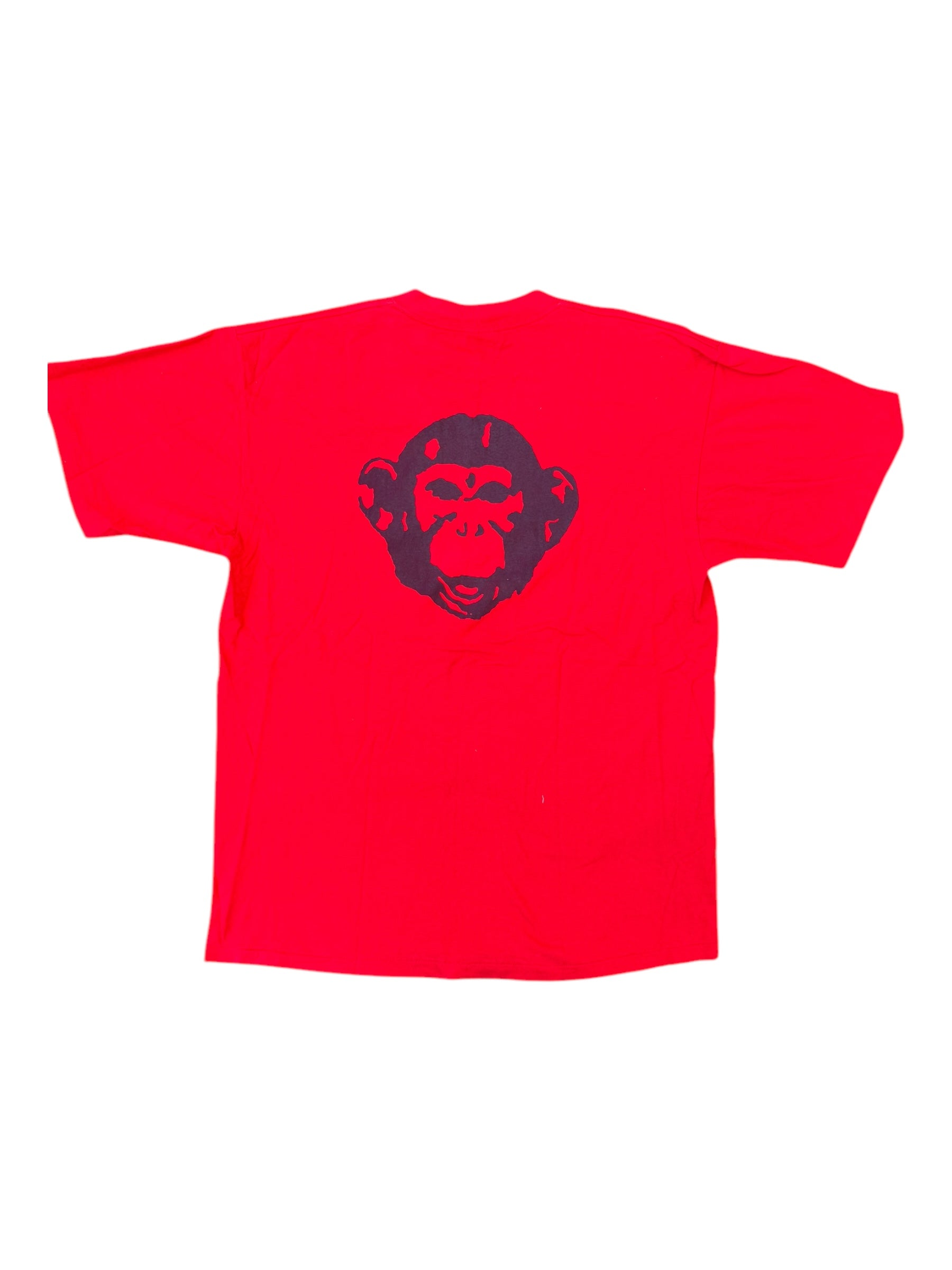 GNU Snowboards 90s Red Monkey T-Shirt Size XL