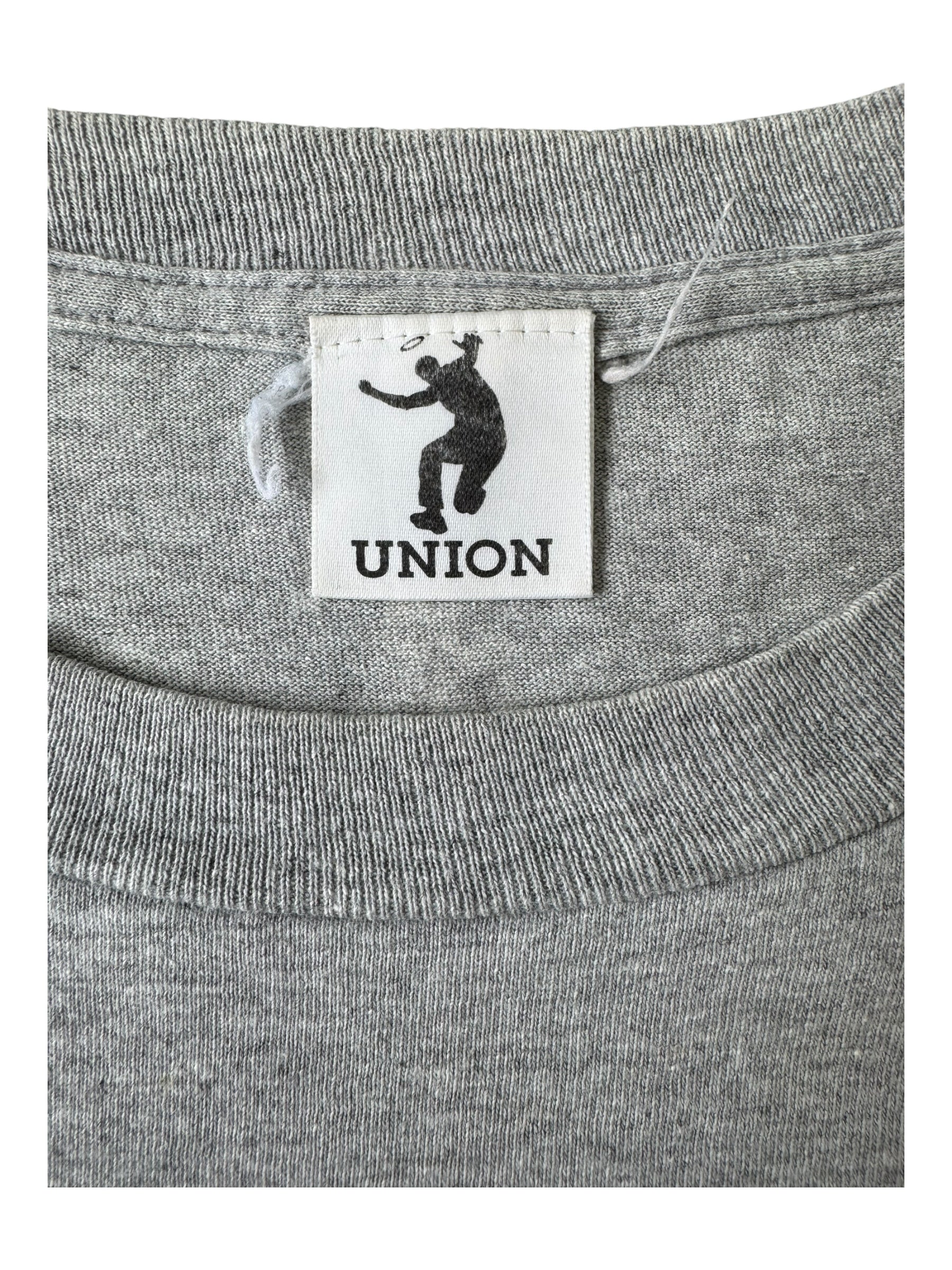 Union 90s Union Sport Logo Grey T-Shirt Size Large