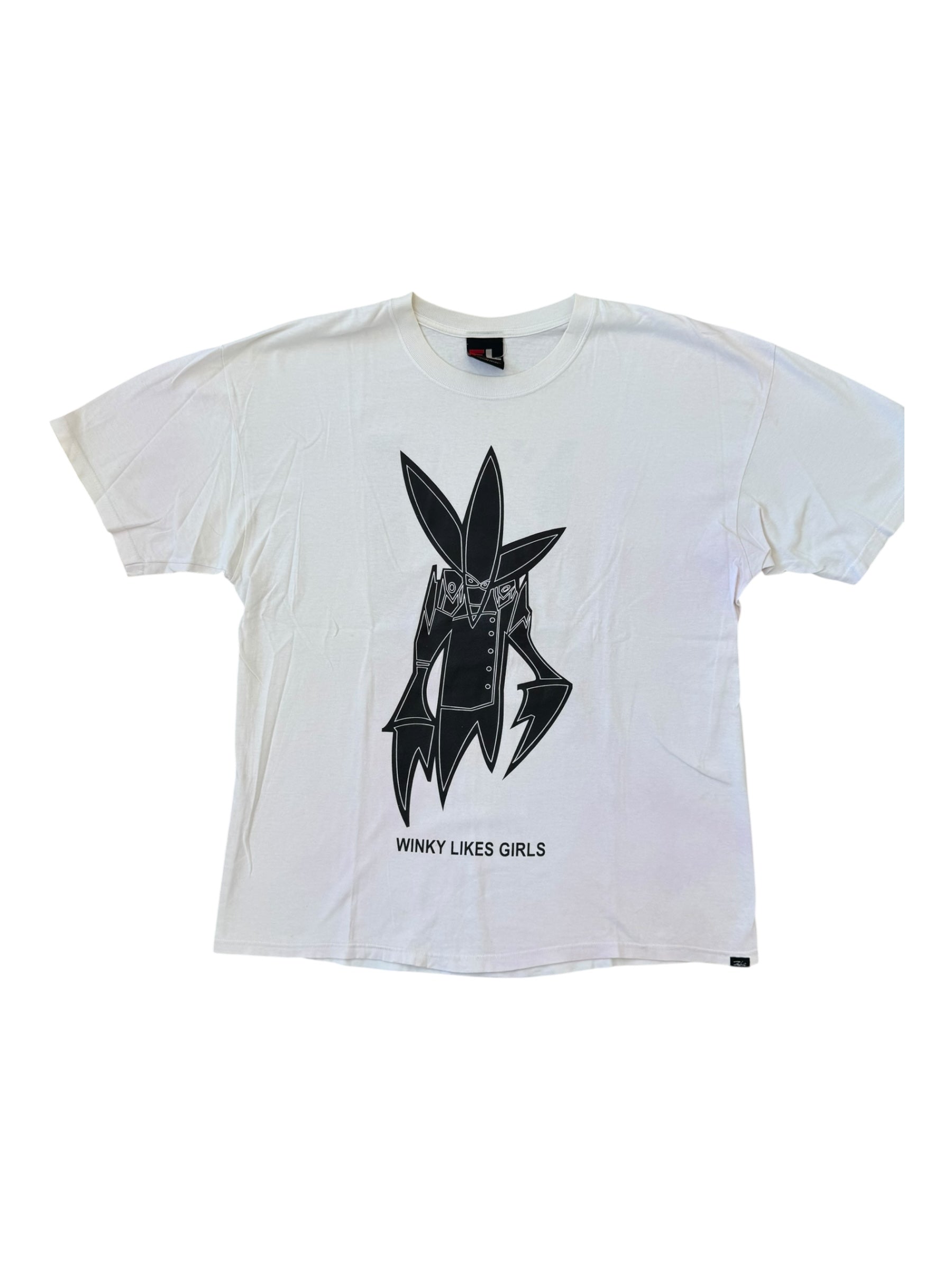 Futura 90s White Winky Loves Girls T-shirt Size XL
