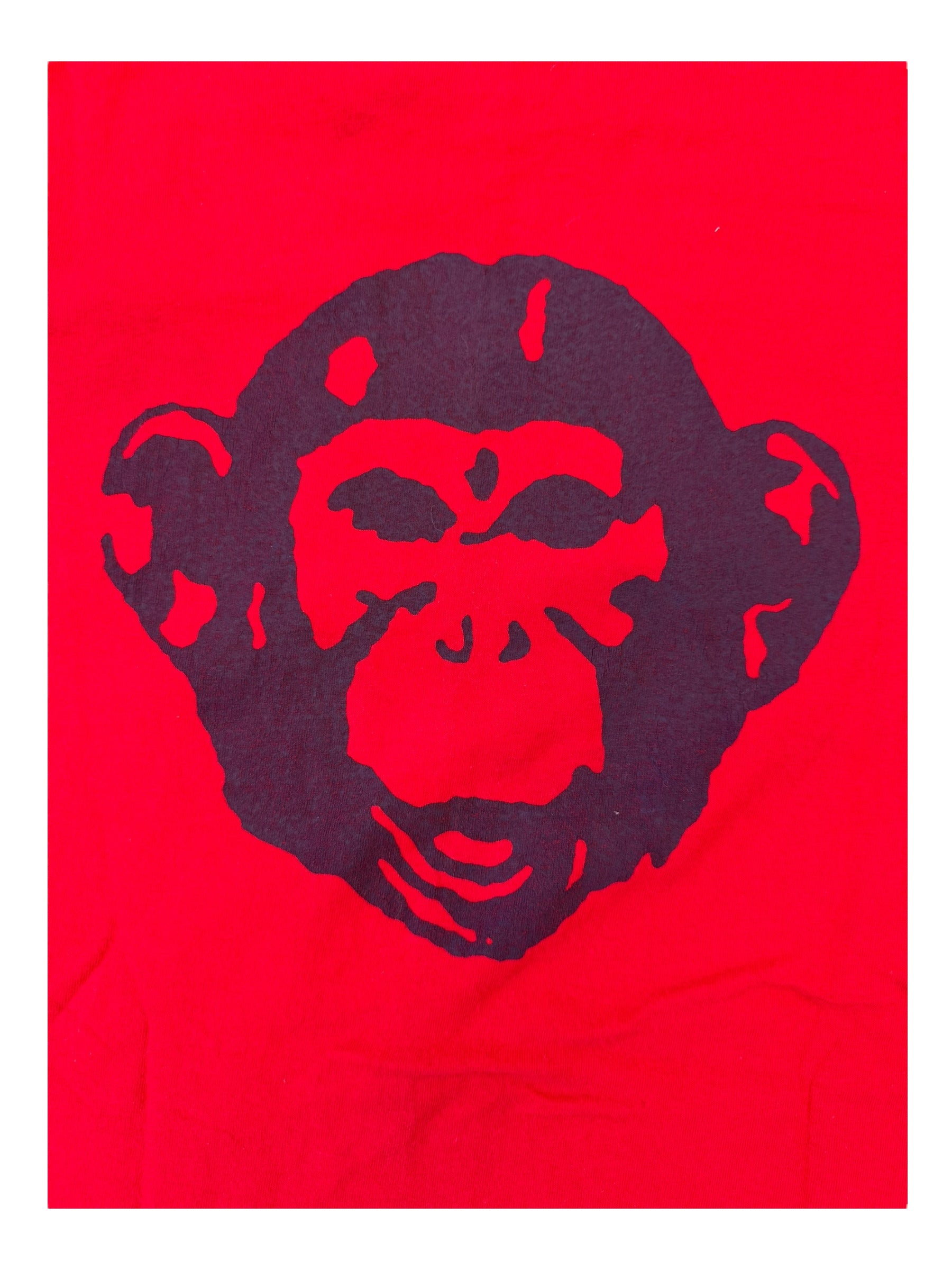 GNU Snowboards 90s Red Monkey T-Shirt Size XL