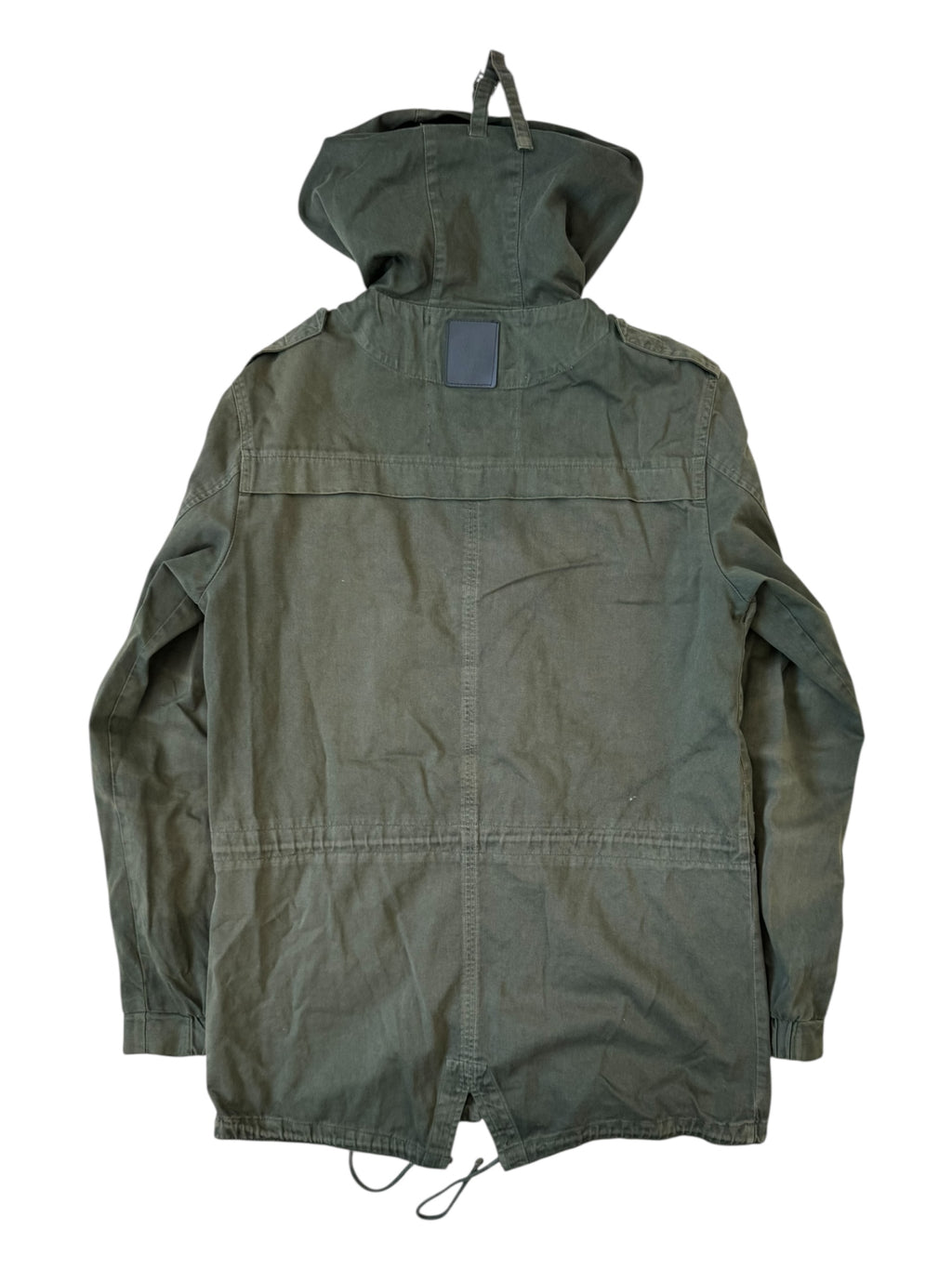 Stussy 00s Green Army Trench Coat Size Medium