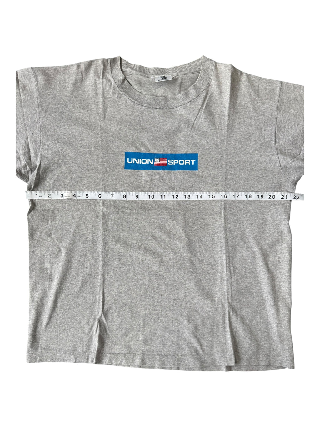 Union 90s Union Sport Logo Grey T-Shirt Size Large