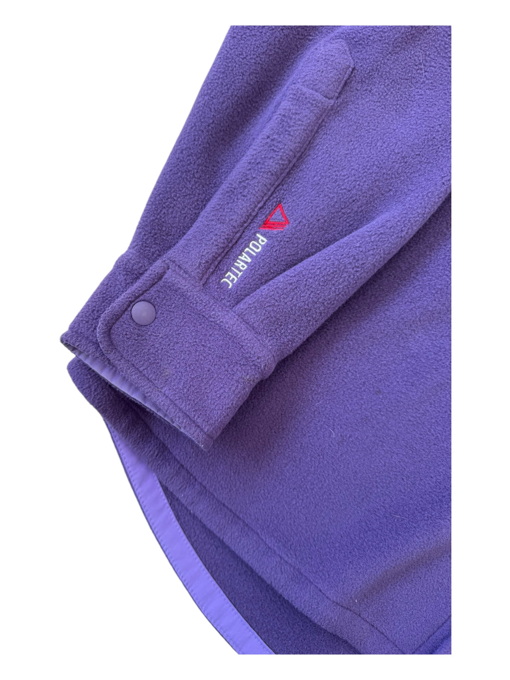 Palace Purple Polartec Lazer Shirt Fleece Button Up Size Small