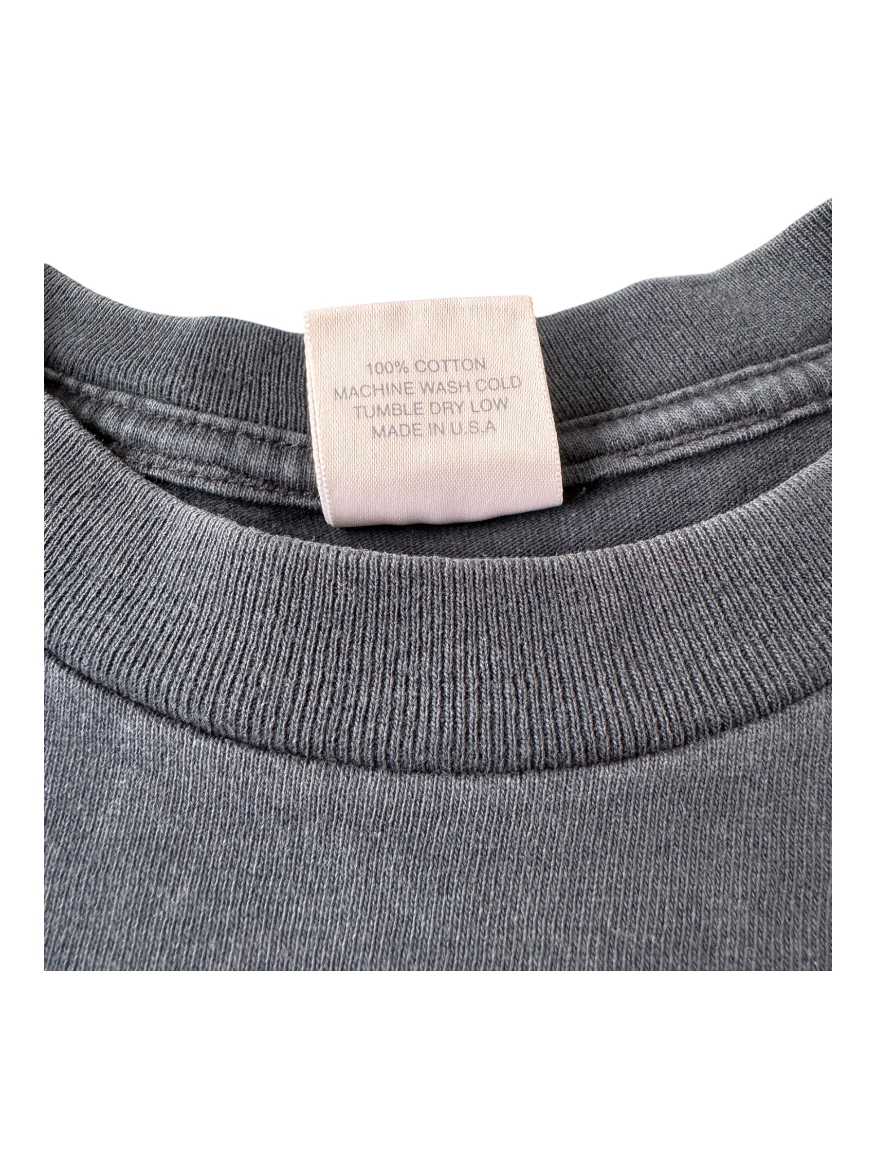 Union 90s Yellow Frontman Black T-Shirt Size Medium