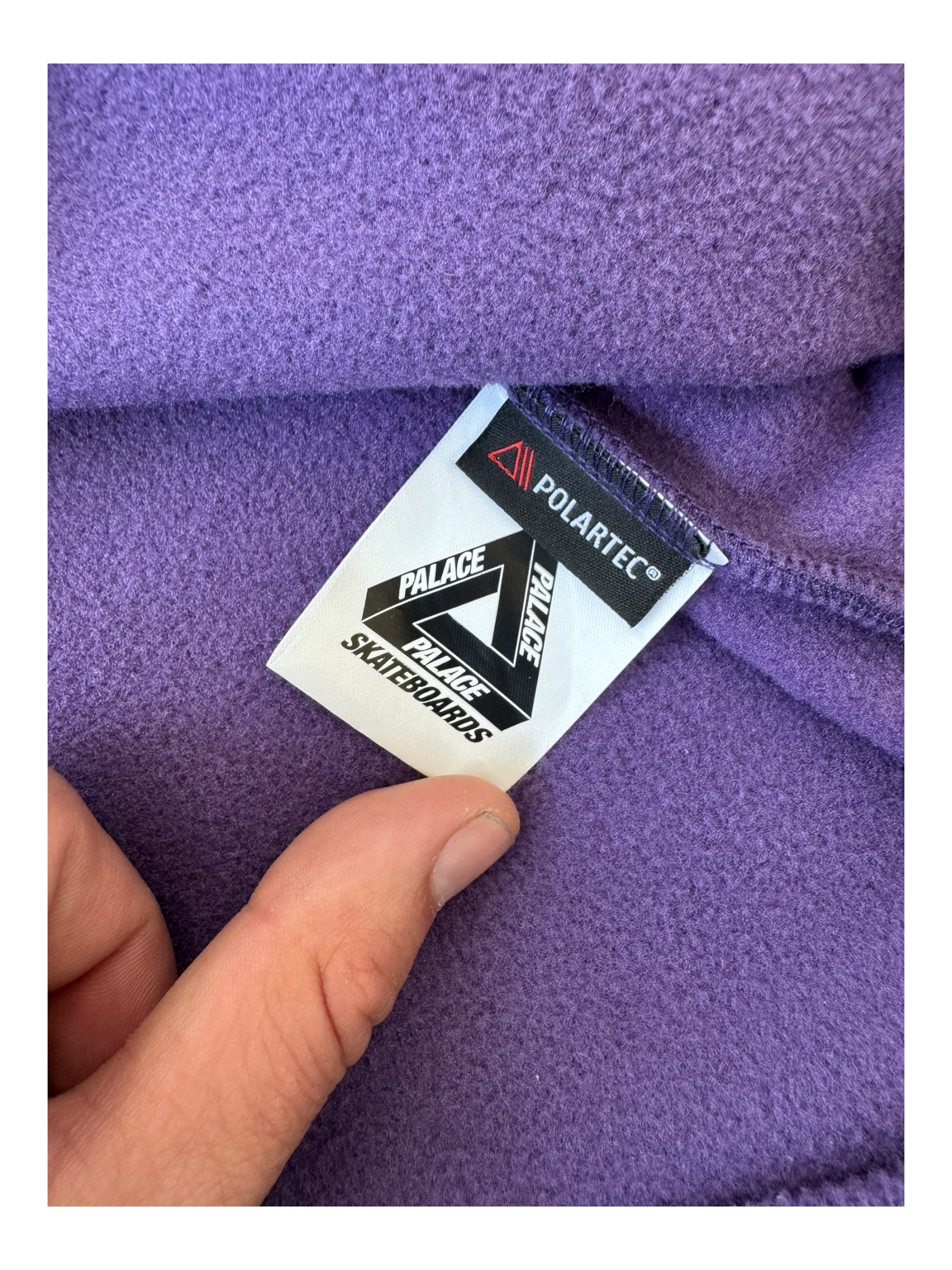 Palace Purple Polartec Lazer Shirt Fleece Button Up Size Small